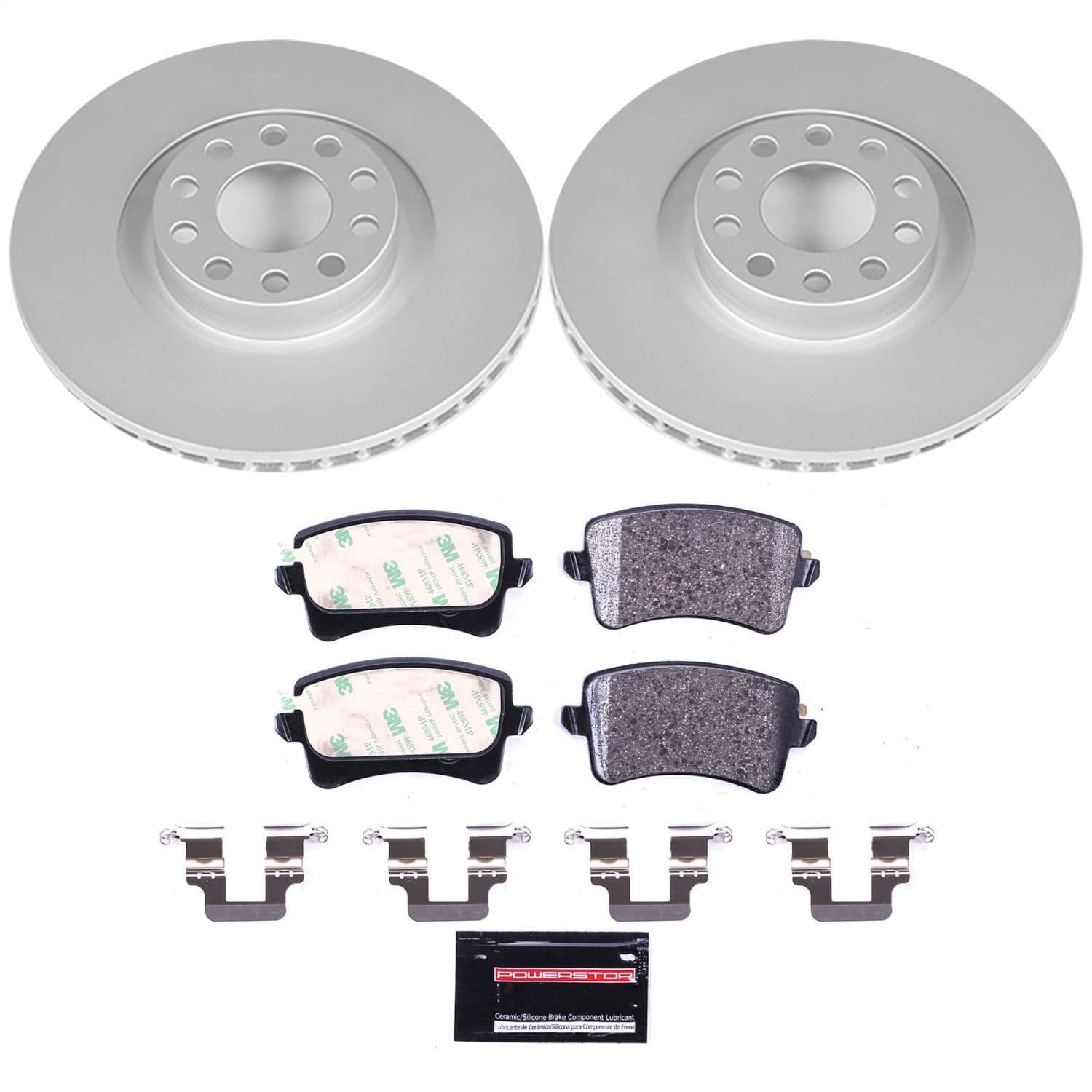 Power Stop - ESK948 - Front - Disc Brake Pad and Rotor Kit image 1