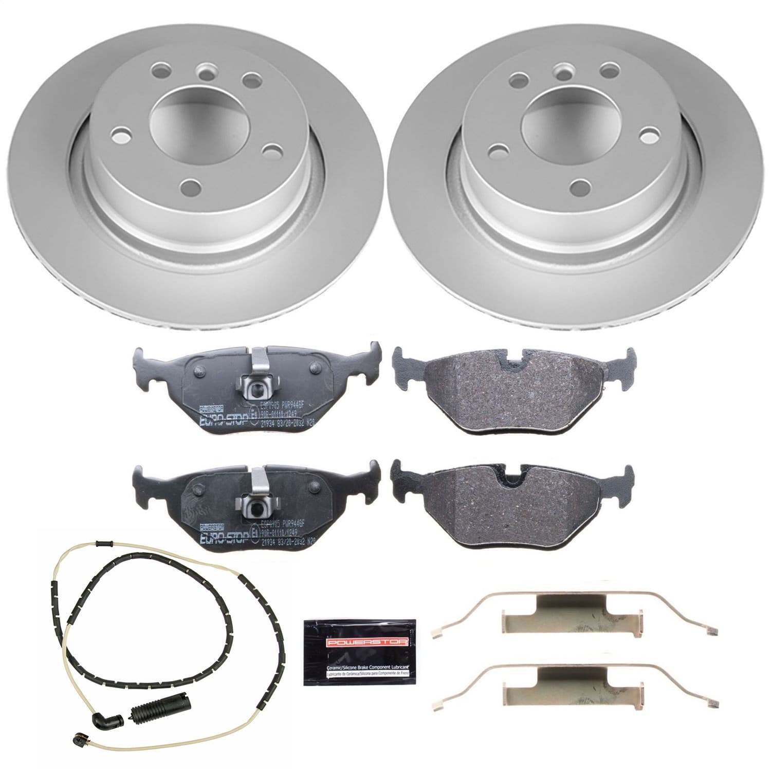 Power Stop - ESK962 - Rear - Disc Brake Pad and Rotor Kit image 1