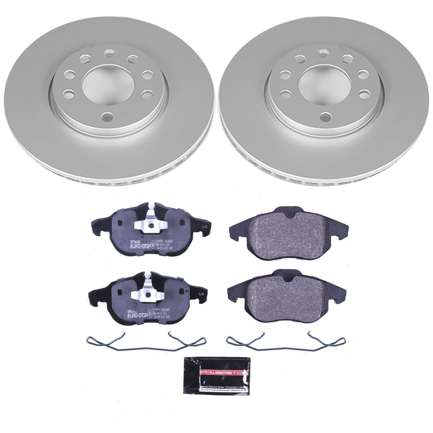 Power Stop - ESK978 - Front - Disc Brake Pad and Rotor Kit image 1