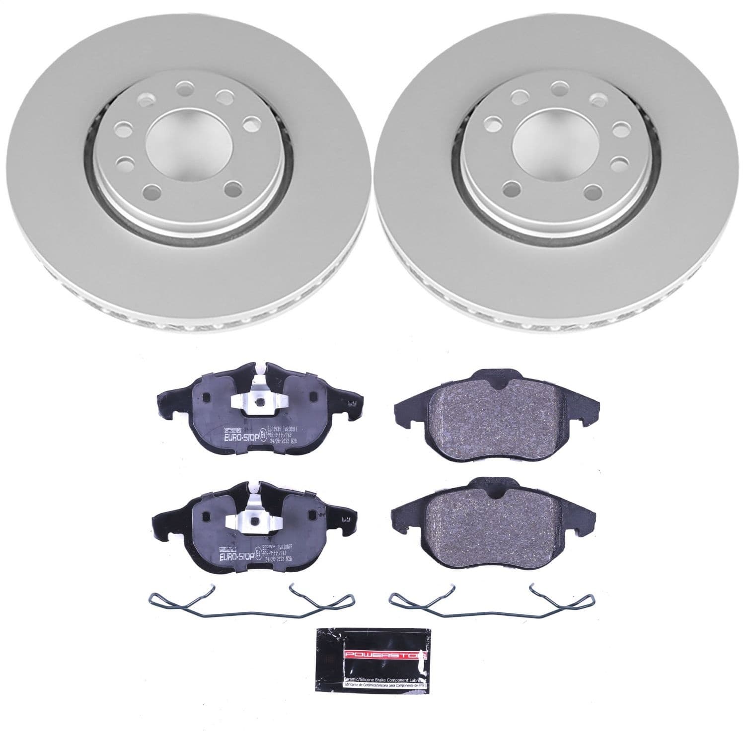 Power Stop - ESK985 - Front - Disc Brake Pad and Rotor Kit image 1