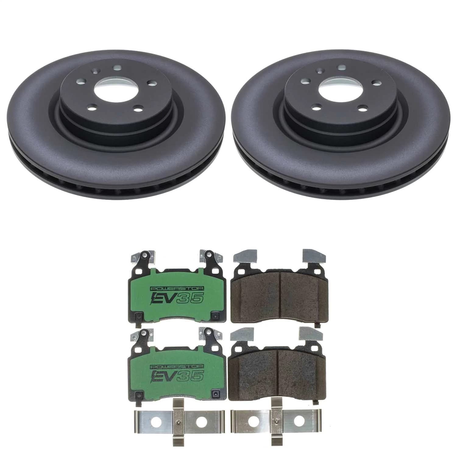 Power Stop - EVK6798 - Front - Disc Brake Pad and Rotor Kit image 1