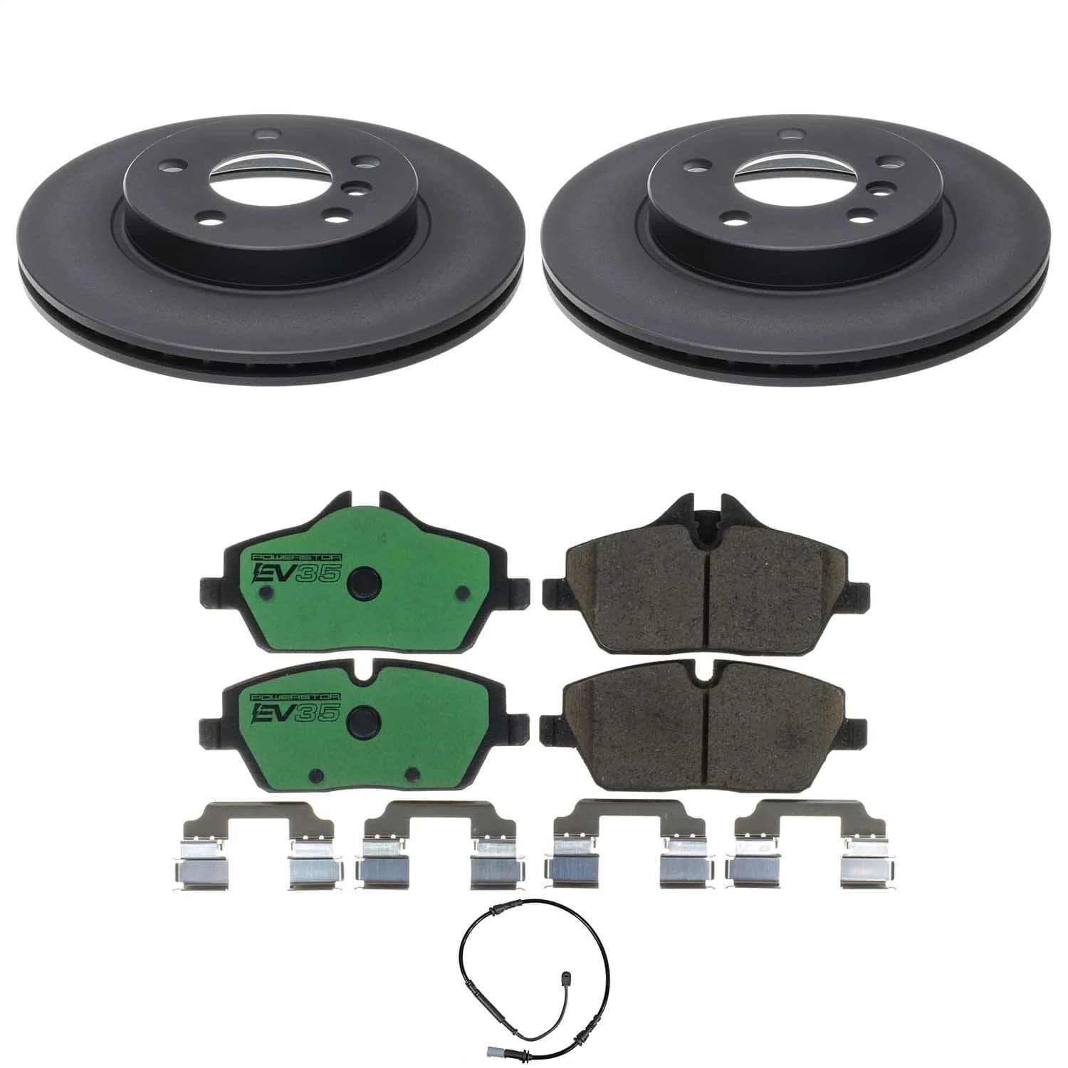 Power Stop - EVK8112 - Front - Disc Brake Pad and Rotor Kit image 1