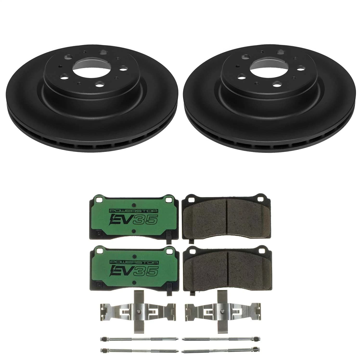 Power Stop - EVK8844 - Front - Disc Brake Pad and Rotor Kit image 1