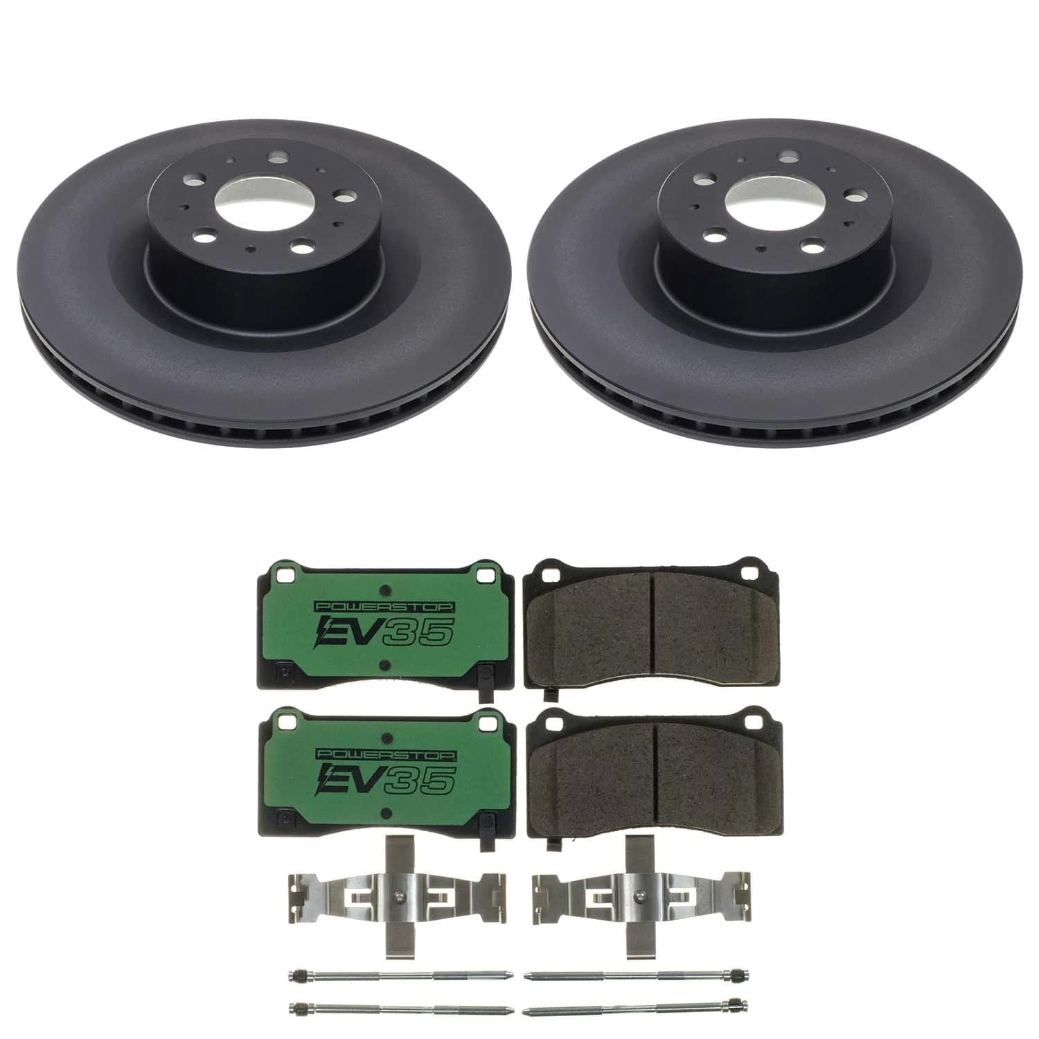 Power Stop - EVK9251 - Front - Disc Brake Pad and Rotor Kit image 1