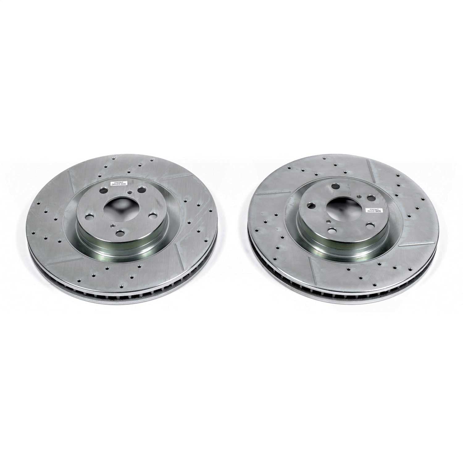 Power Stop - JBR1568XPR - Front - Disc Brake Rotor Set image 1
