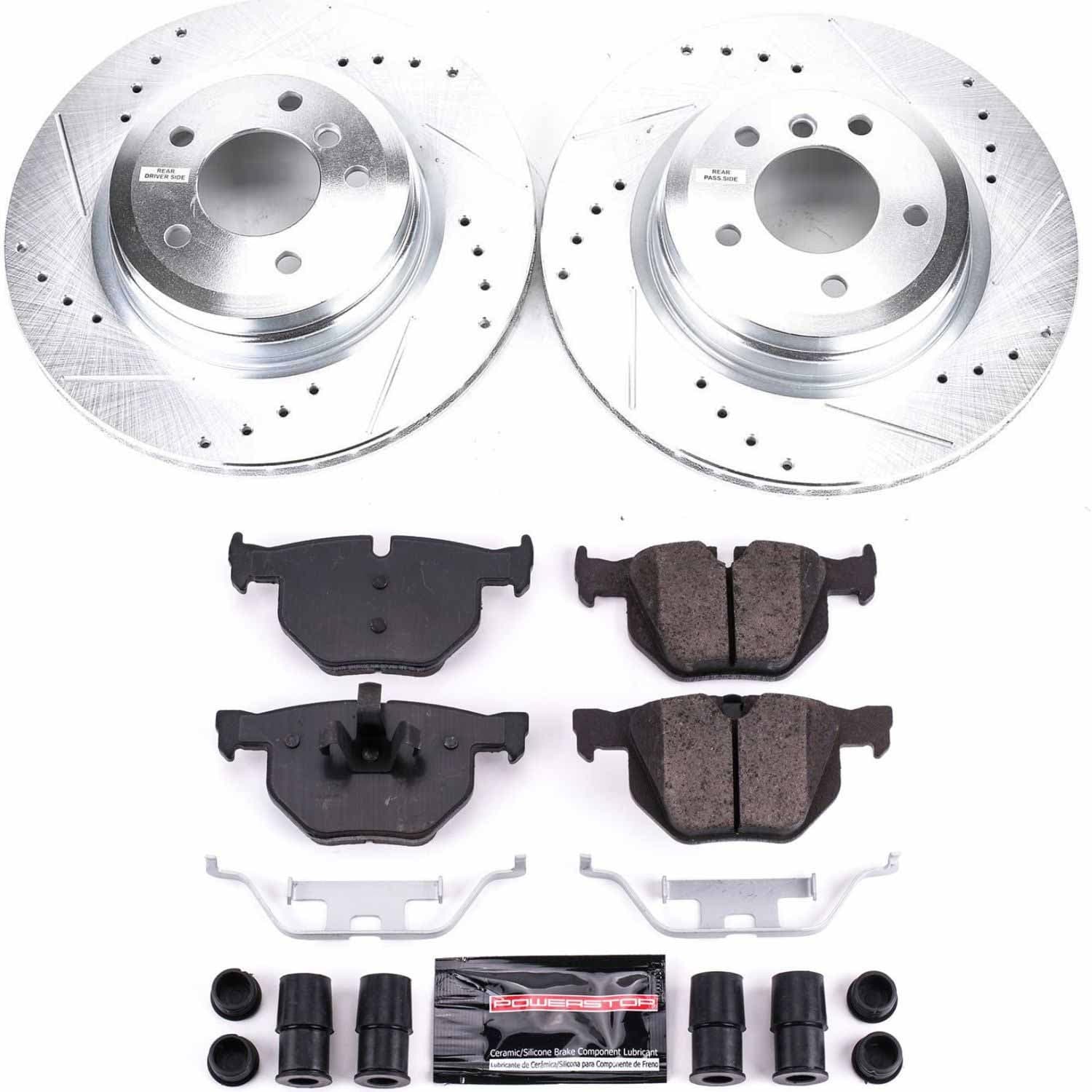 Power Stop - K045 - Rear - Disc Brake Pad and Rotor Kit image 1