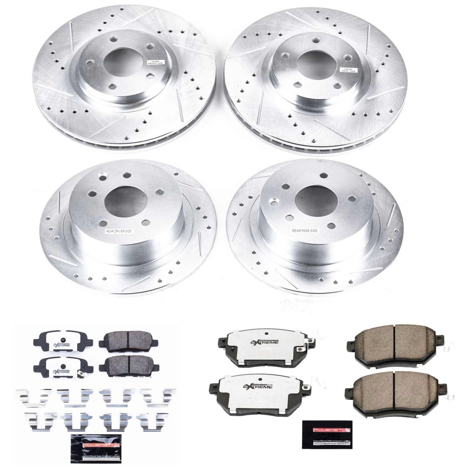 Power Stop - K092-26 - Front and Rear - Disc Brake Pad and Rotor Kit image 1