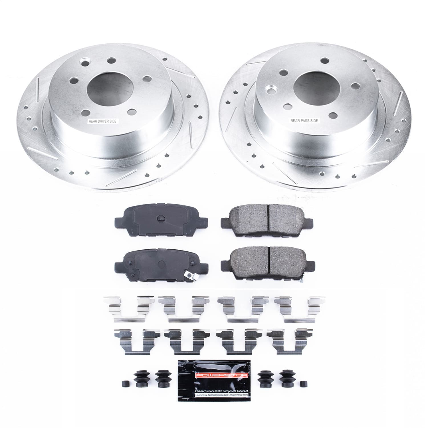 Power Stop - K098 - Rear - Disc Brake Pad and Rotor Kit image 1