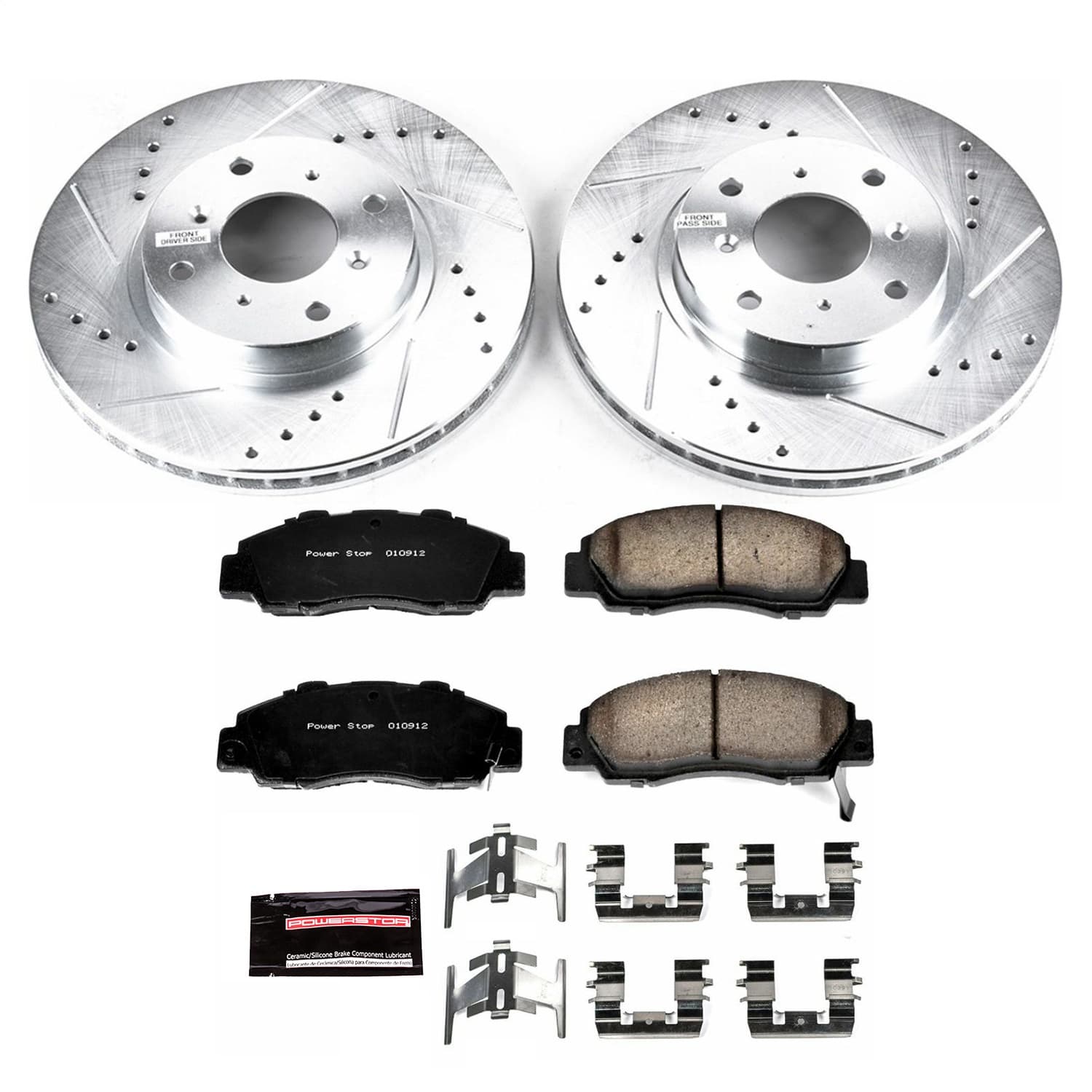Power Stop - K1037 - Front - Disc Brake Pad and Rotor Kit image 1