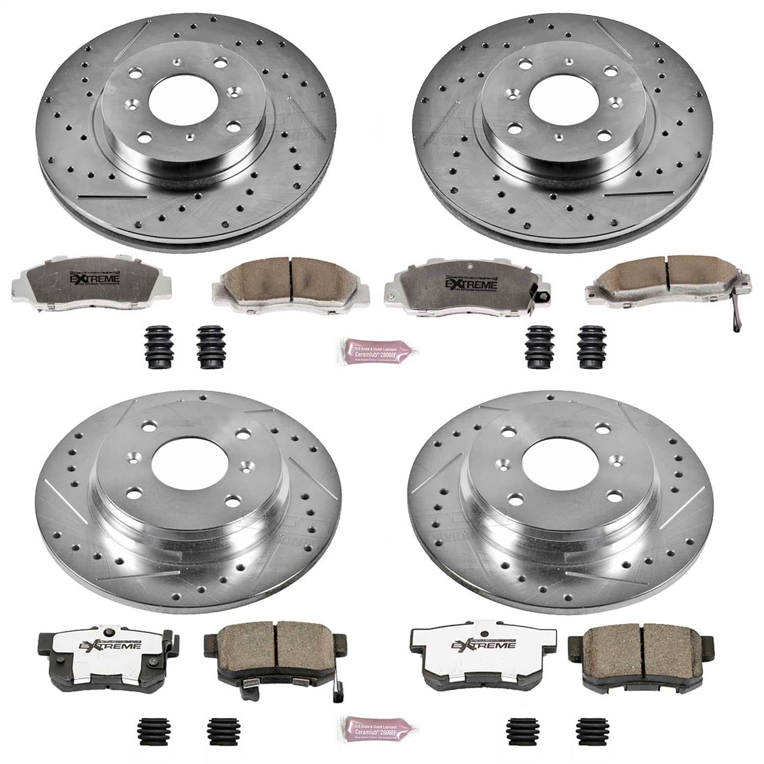 Power Stop - K1038-26 - Front and Rear - Disc Brake Pad and Rotor Kit image 1
