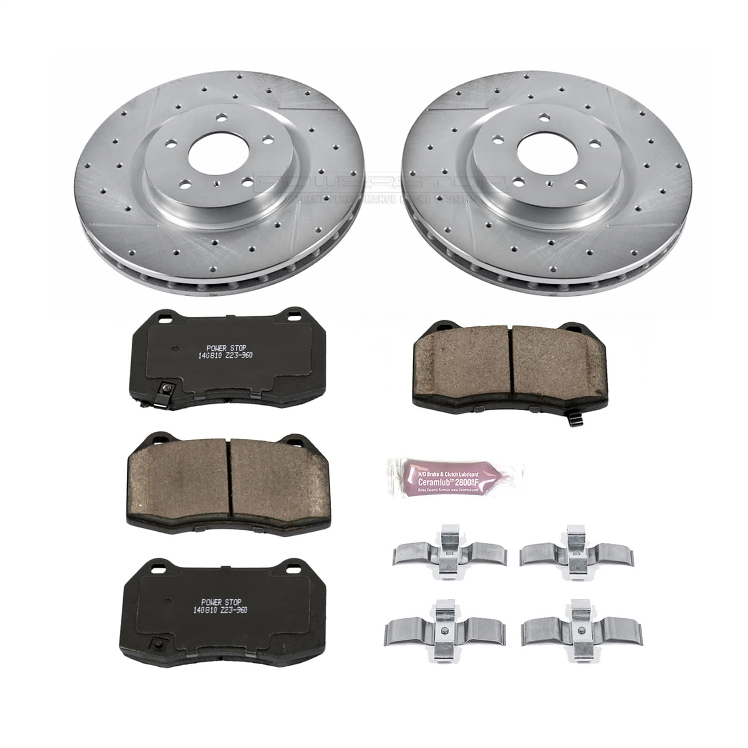 Power Stop - K104 - Front - Disc Brake Pad and Rotor Kit image 1