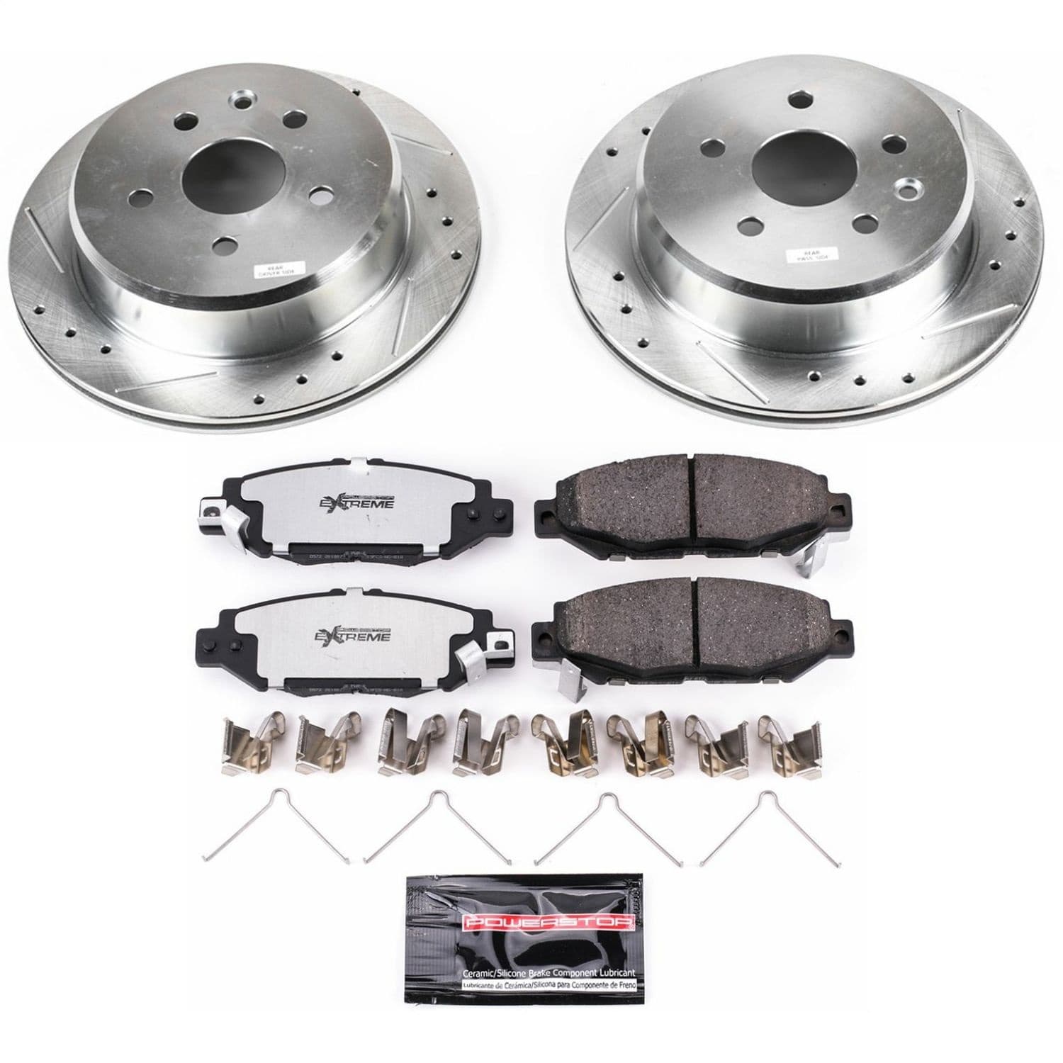 Power Stop - K1072-26 - Rear - Disc Brake Pad and Rotor Kit image 1