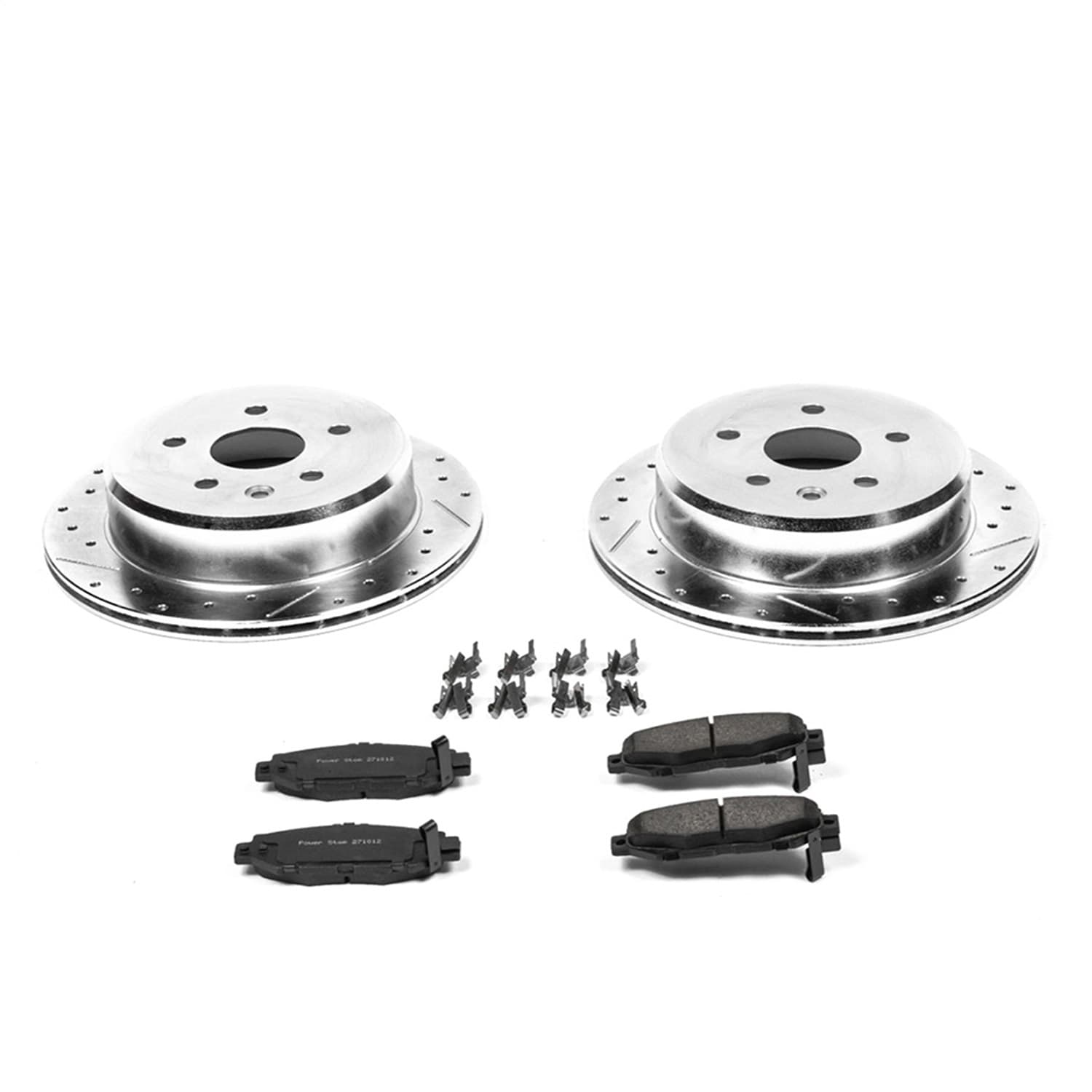 Power Stop - K1072 - Rear - Disc Brake Pad and Rotor Kit image 1