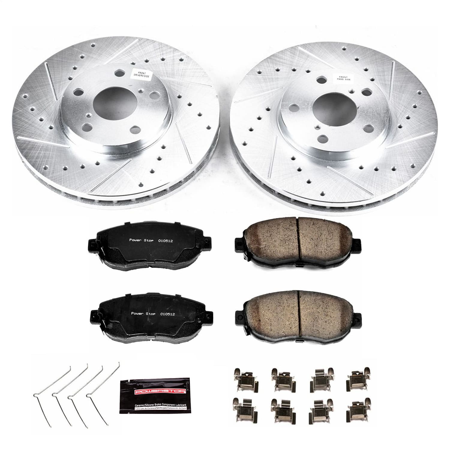 Power Stop - K1077 - Front - Disc Brake Pad and Rotor Kit image 1