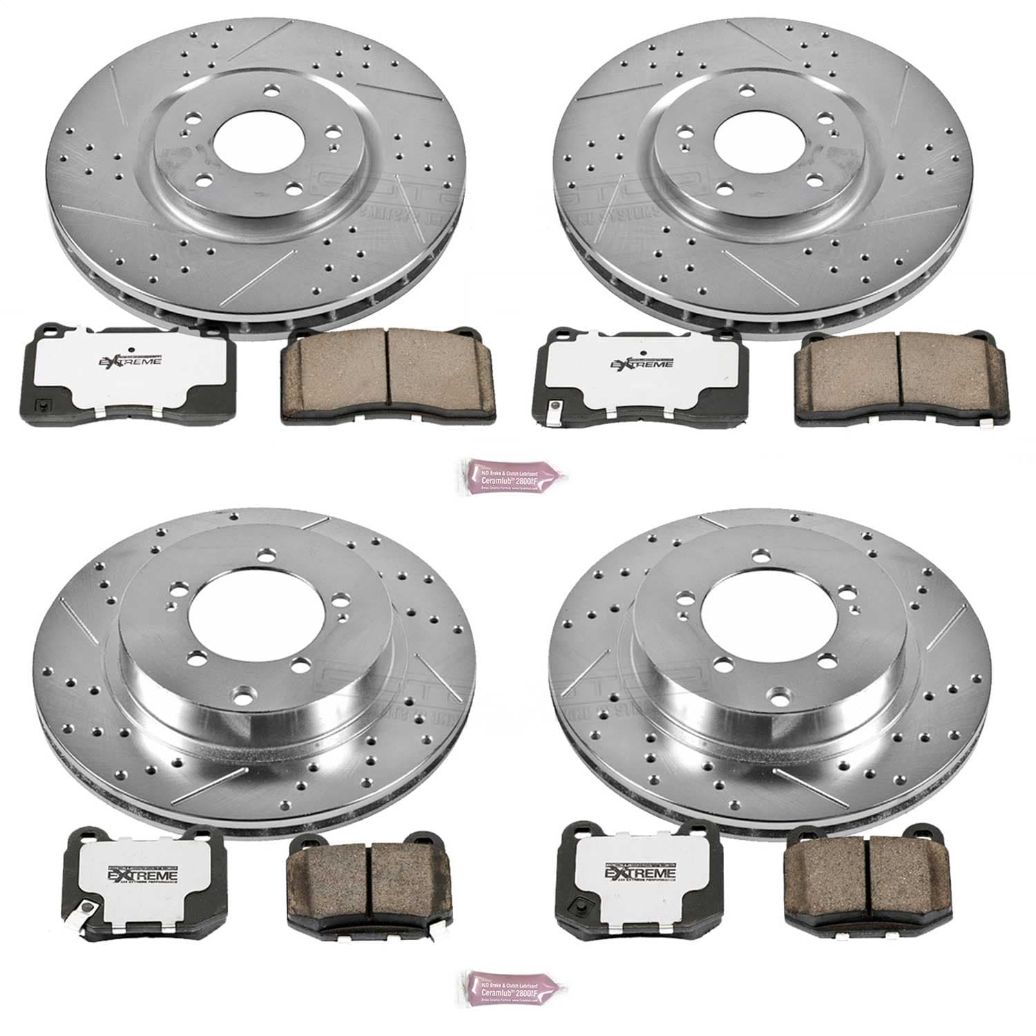 Power Stop - K108-26 - Front and Rear - Disc Brake Pad and Rotor Kit image 1
