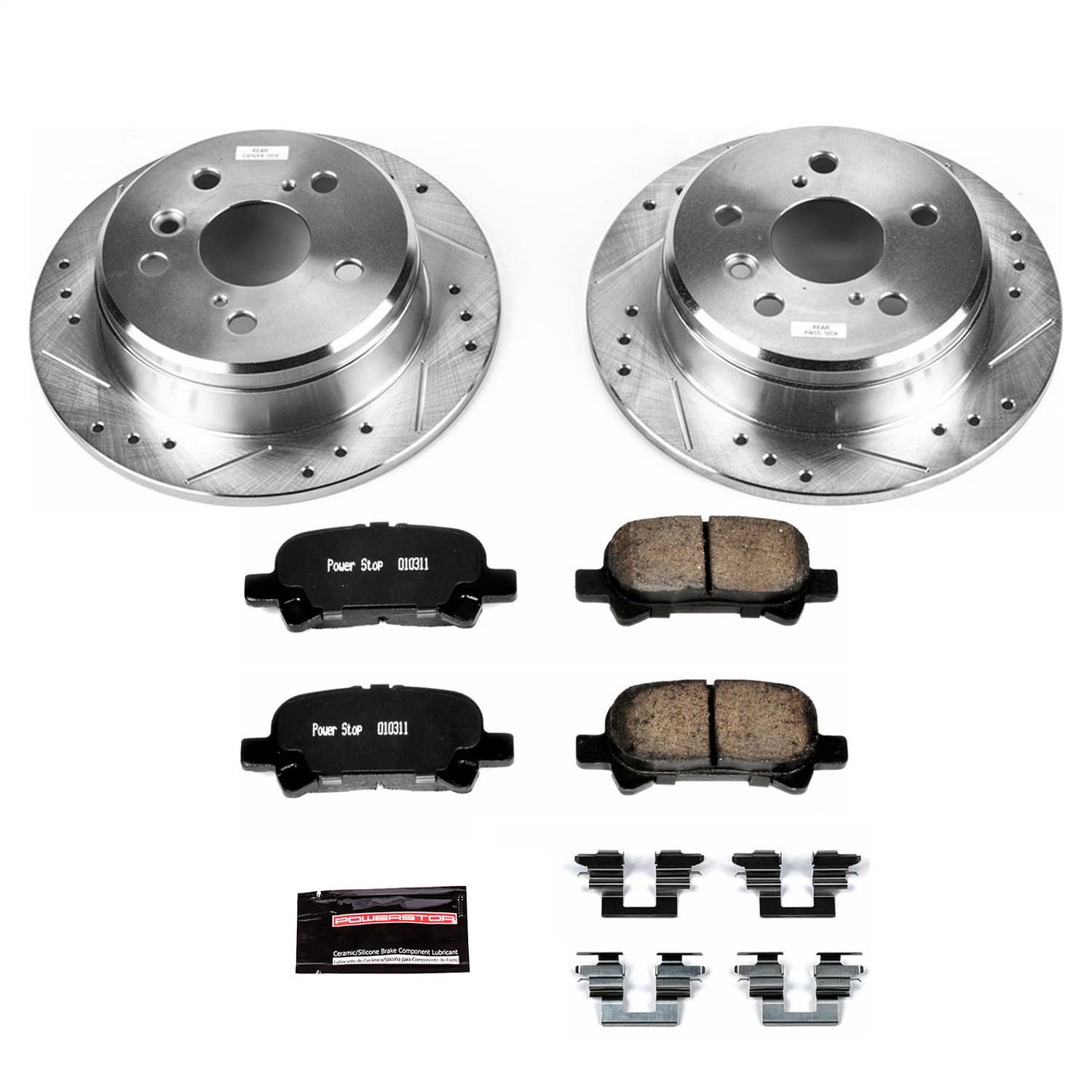 Power Stop - K1083 - Rear - Disc Brake Pad and Rotor Kit image 1