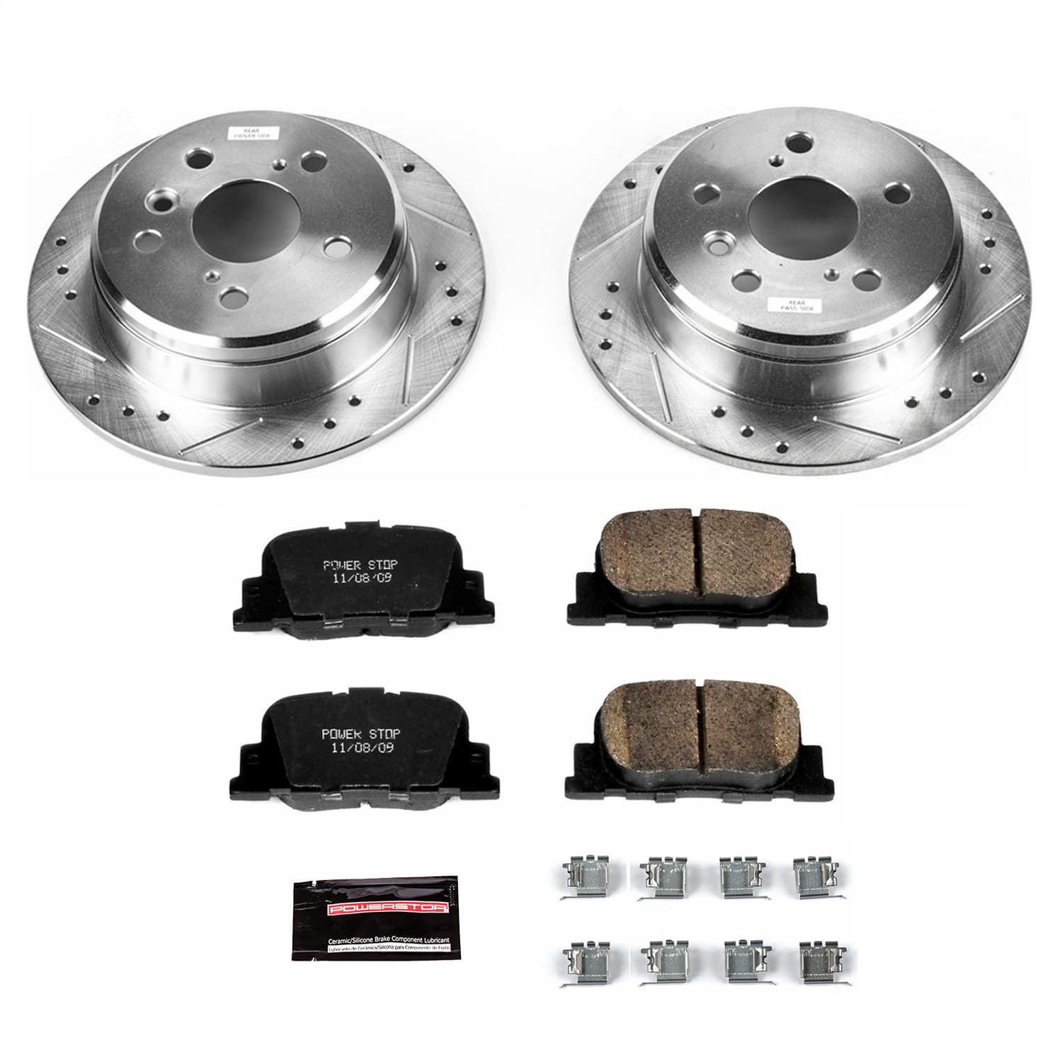 Power Stop - K1084 - Rear - Disc Brake Pad and Rotor Kit image 1