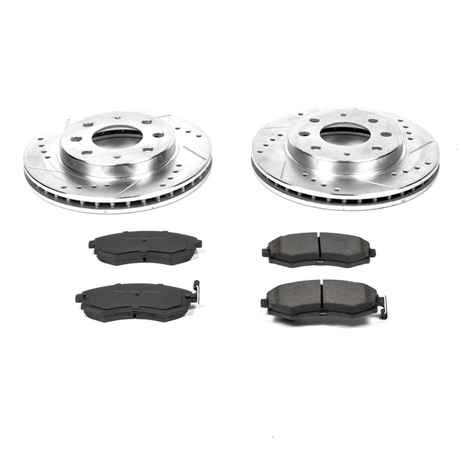 Power Stop - K1087 - Front - Disc Brake Pad and Rotor Kit image 1