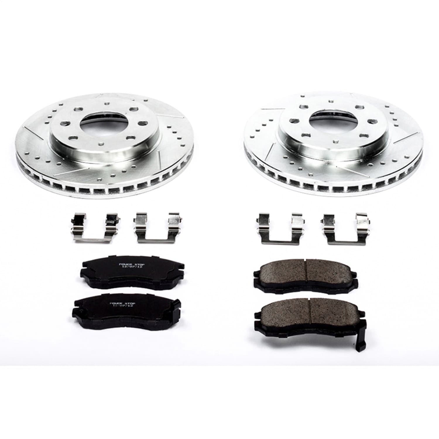Power Stop - K1090 - Front - Disc Brake Pad and Rotor Kit image 1