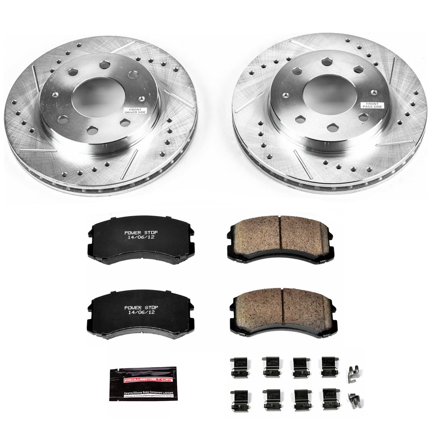 Power Stop - K1092 - Front - Disc Brake Pad and Rotor Kit image 1