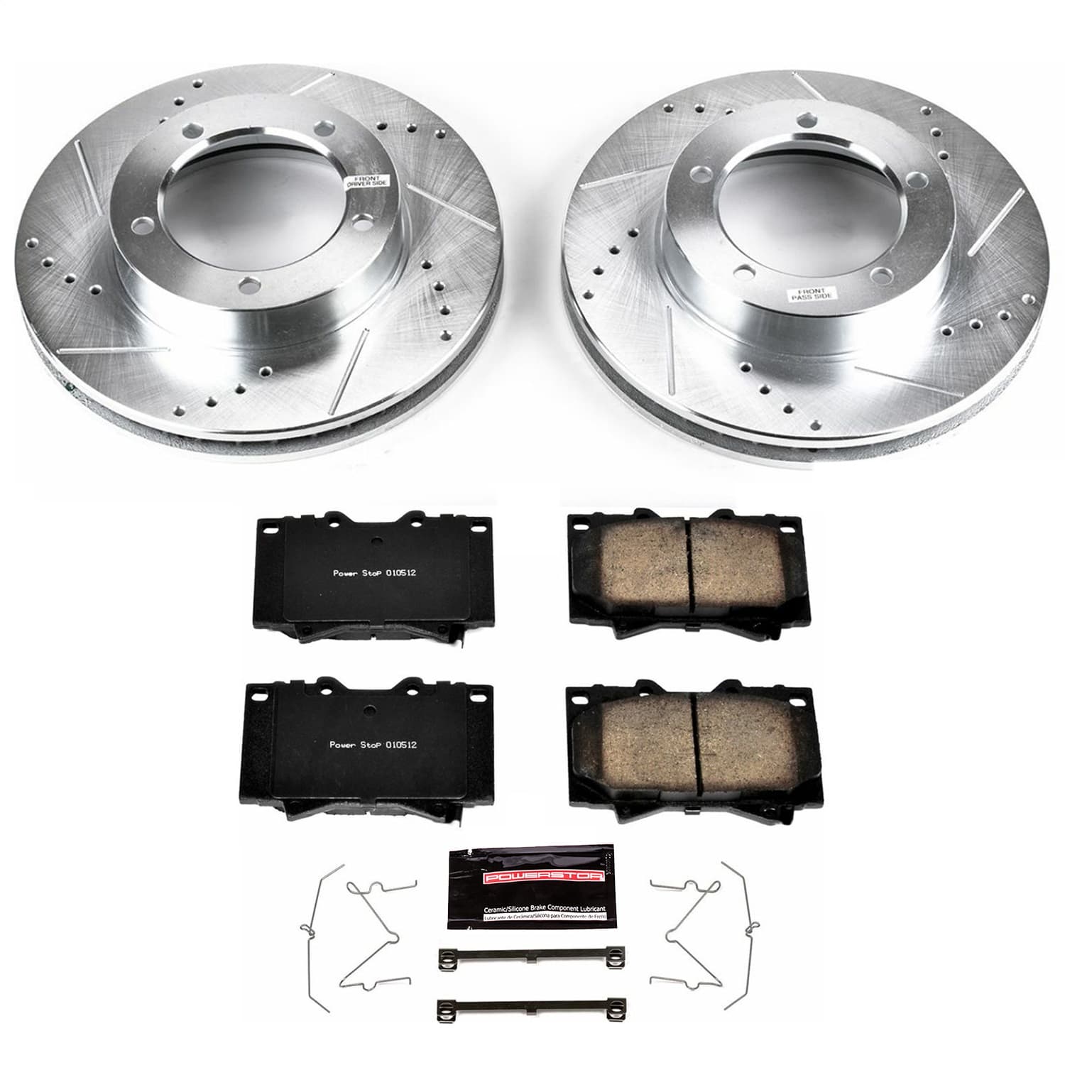 Power Stop - K1132 - Front - Disc Brake Pad and Rotor Kit image 1