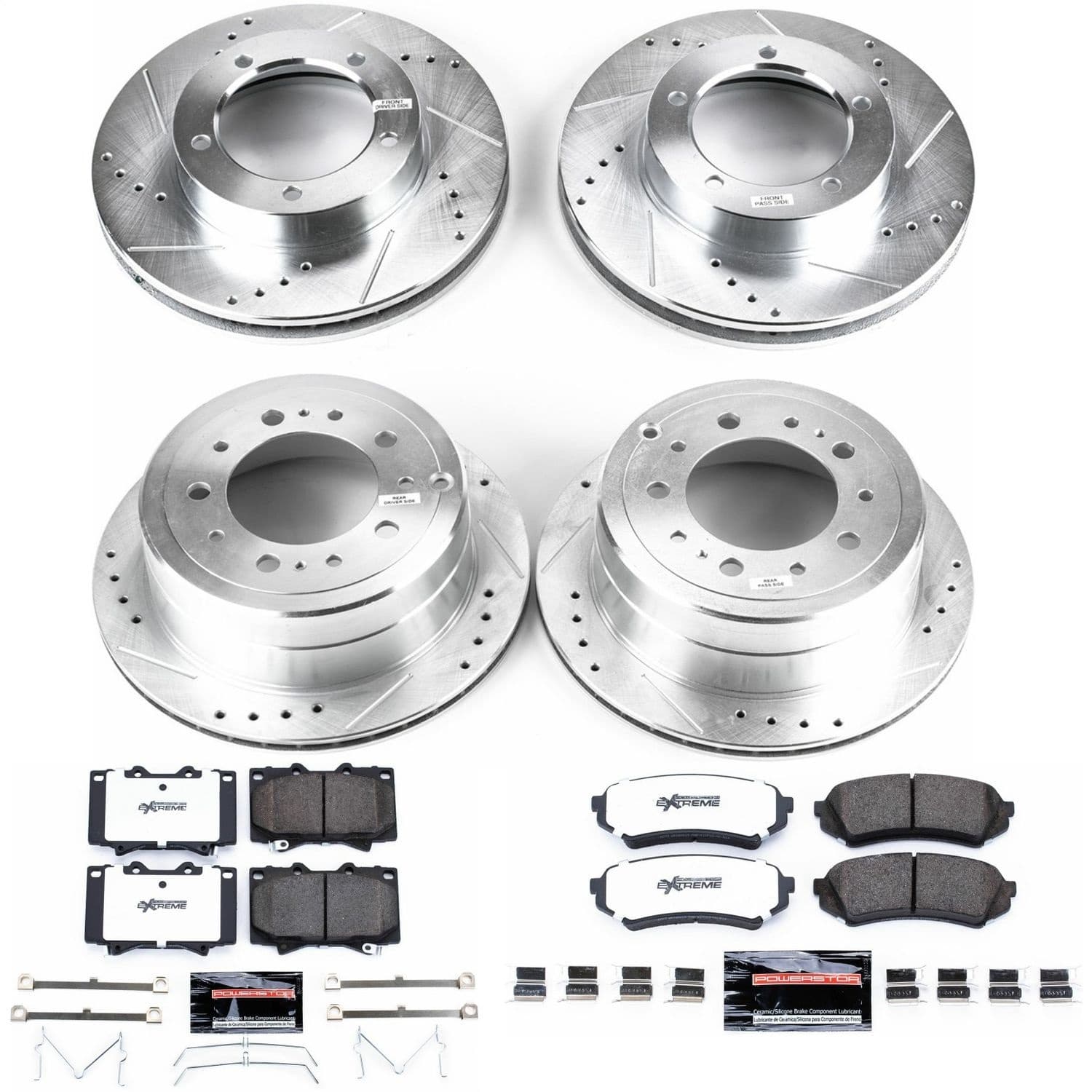 Power Stop - K1133-36 - Front and Rear - Disc Brake Pad and Rotor Kit image 1