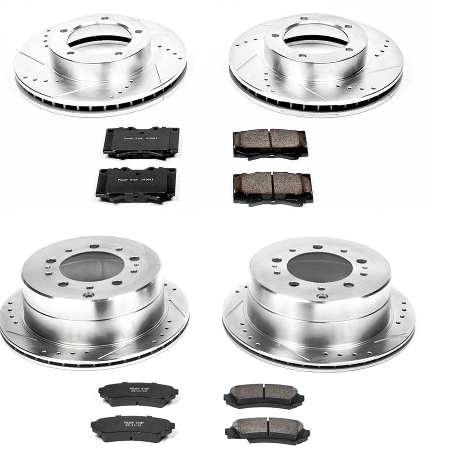 Power Stop - K1133 - Front and Rear - Disc Brake Pad and Rotor Kit image 1