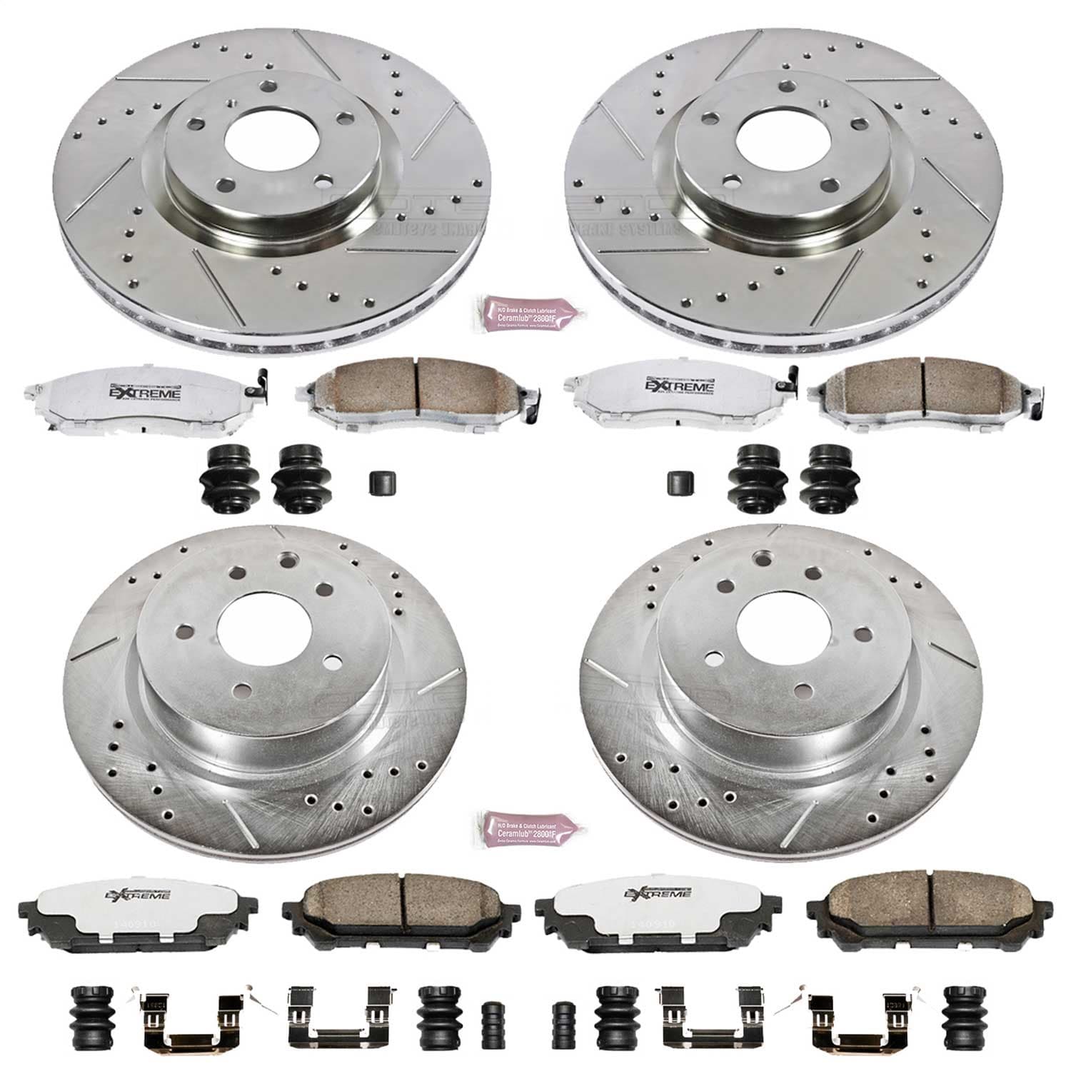Power Stop - K114-26 - Front and Rear - Disc Brake Pad and Rotor Kit image 1