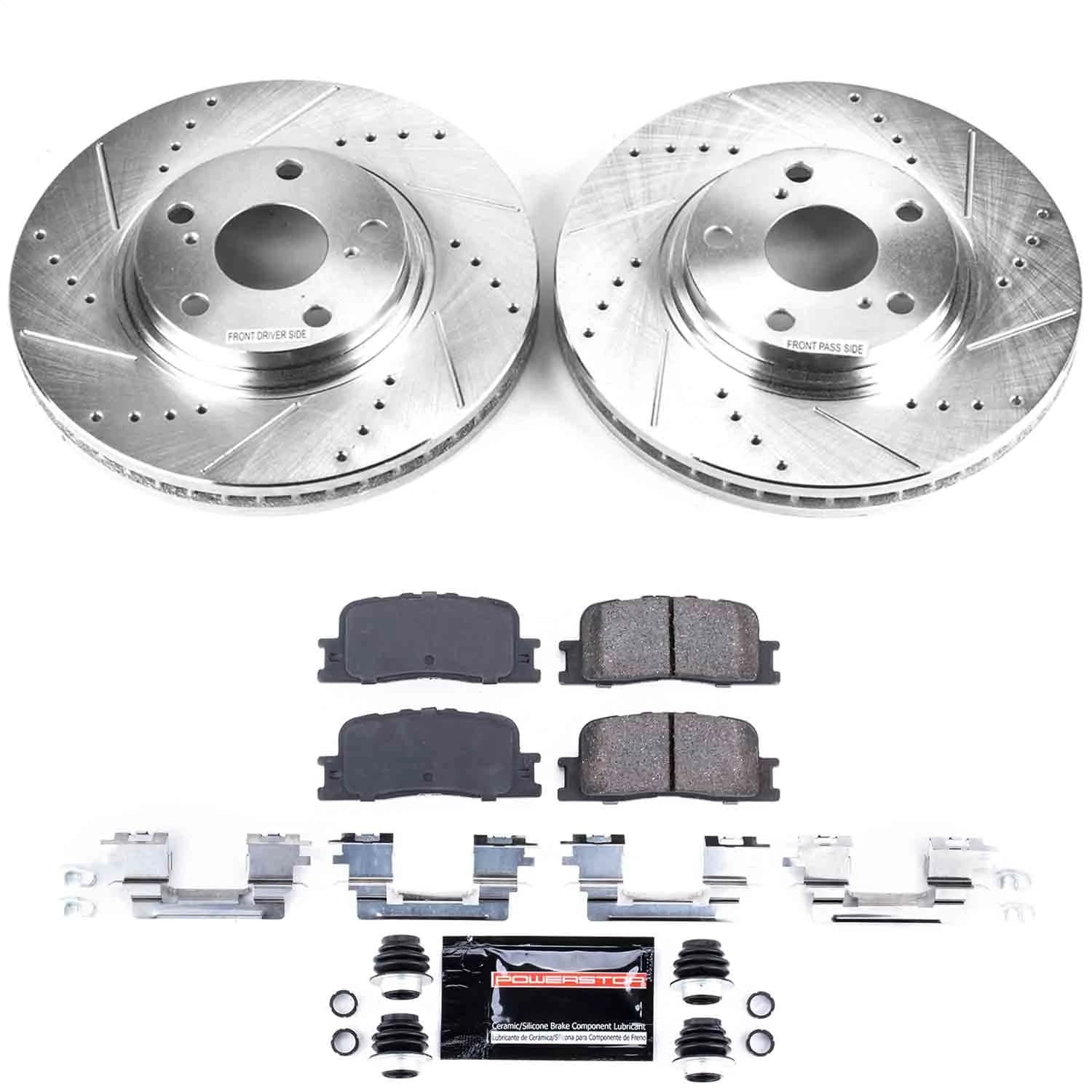 Power Stop - K1141 - Front - Disc Brake Pad and Rotor Kit image 1