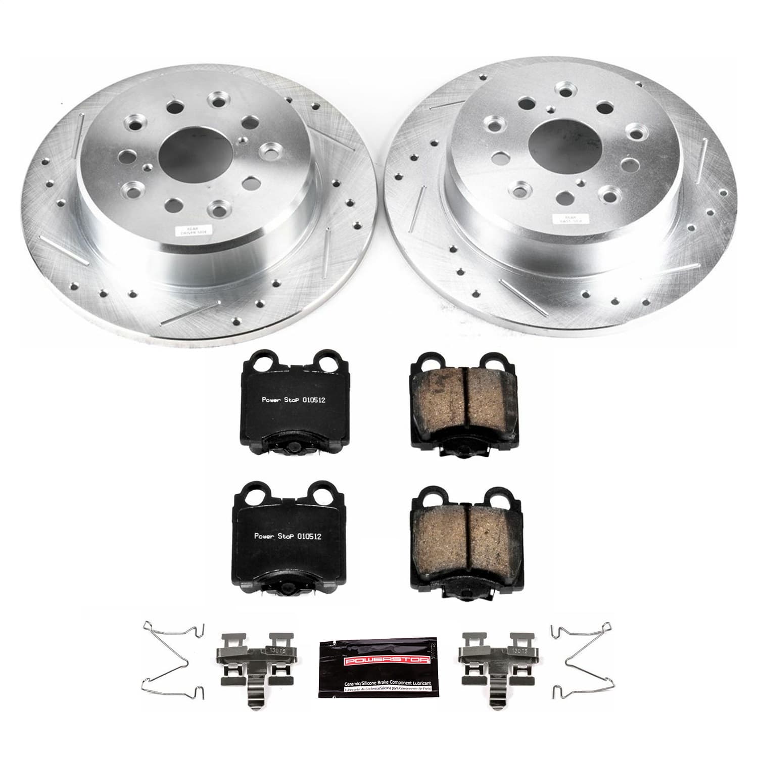 Power Stop - K1149 - Rear - Disc Brake Pad and Rotor Kit image 1