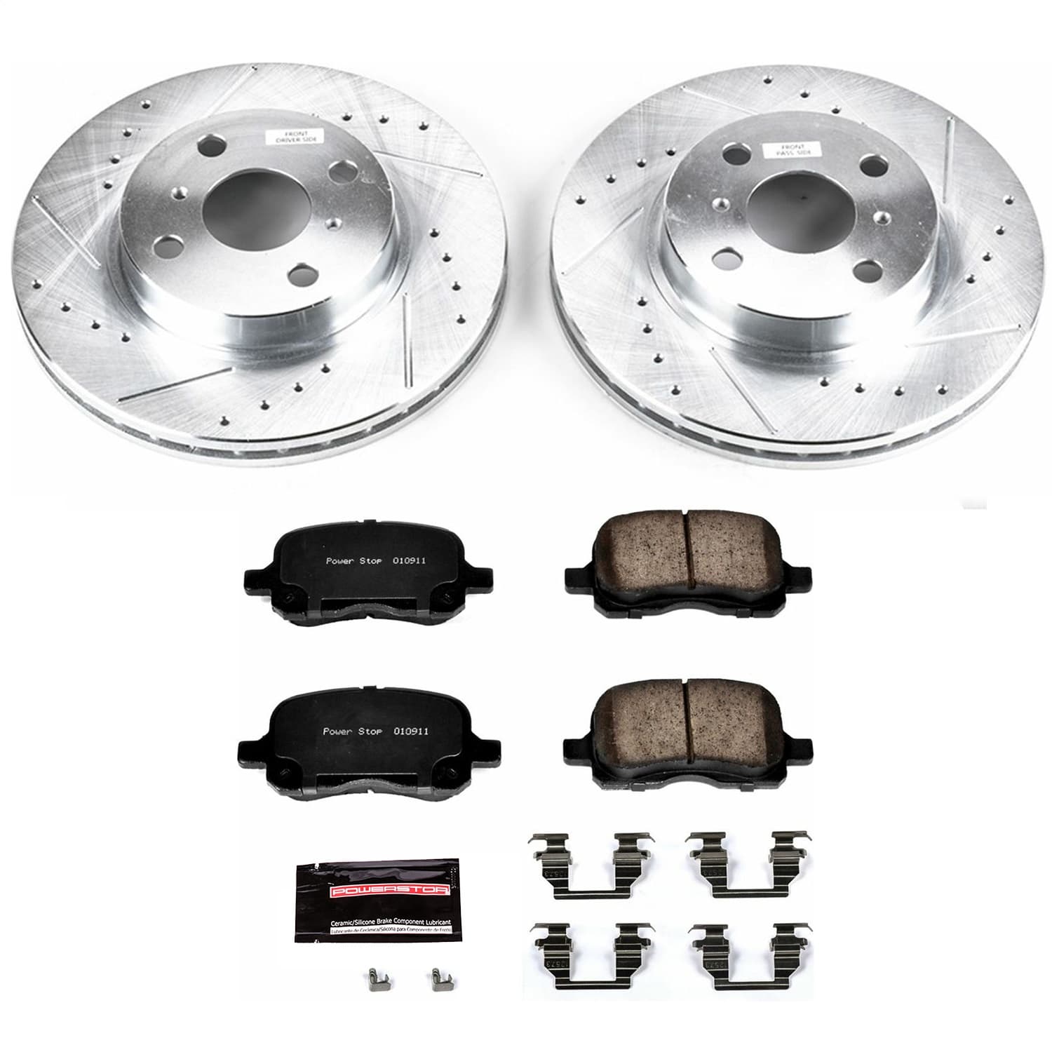 Power Stop - K1152 - Front - Disc Brake Pad and Rotor Kit image 1