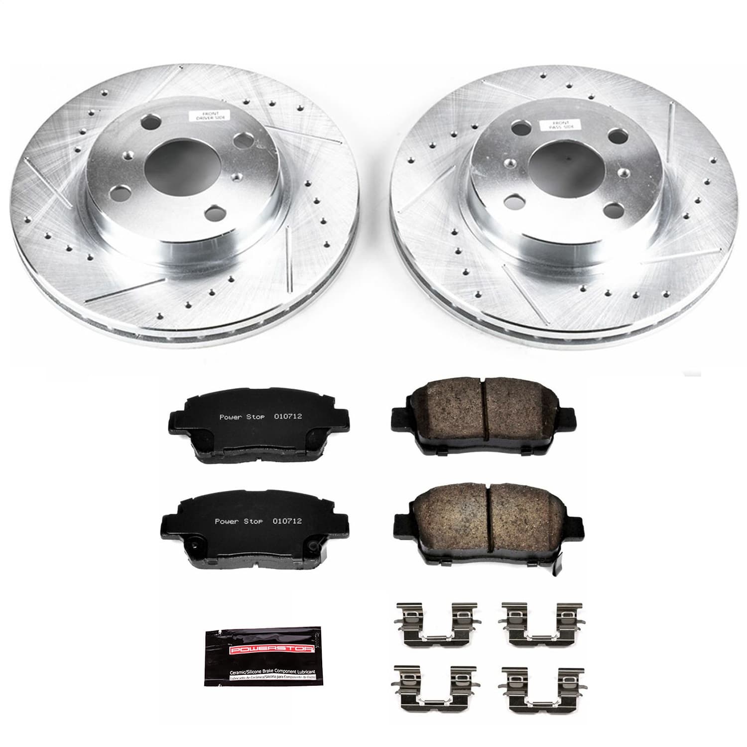 Power Stop - K1153 - Front - Disc Brake Pad and Rotor Kit image 1