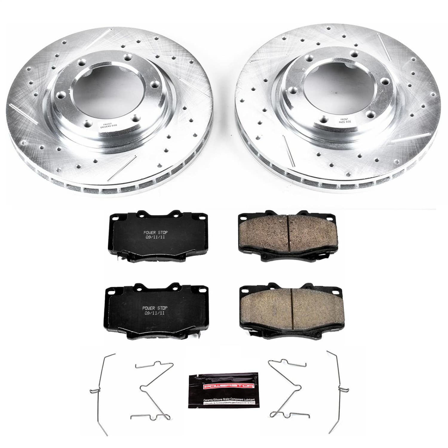 Power Stop - K1154 - Front - Disc Brake Pad and Rotor Kit image 1