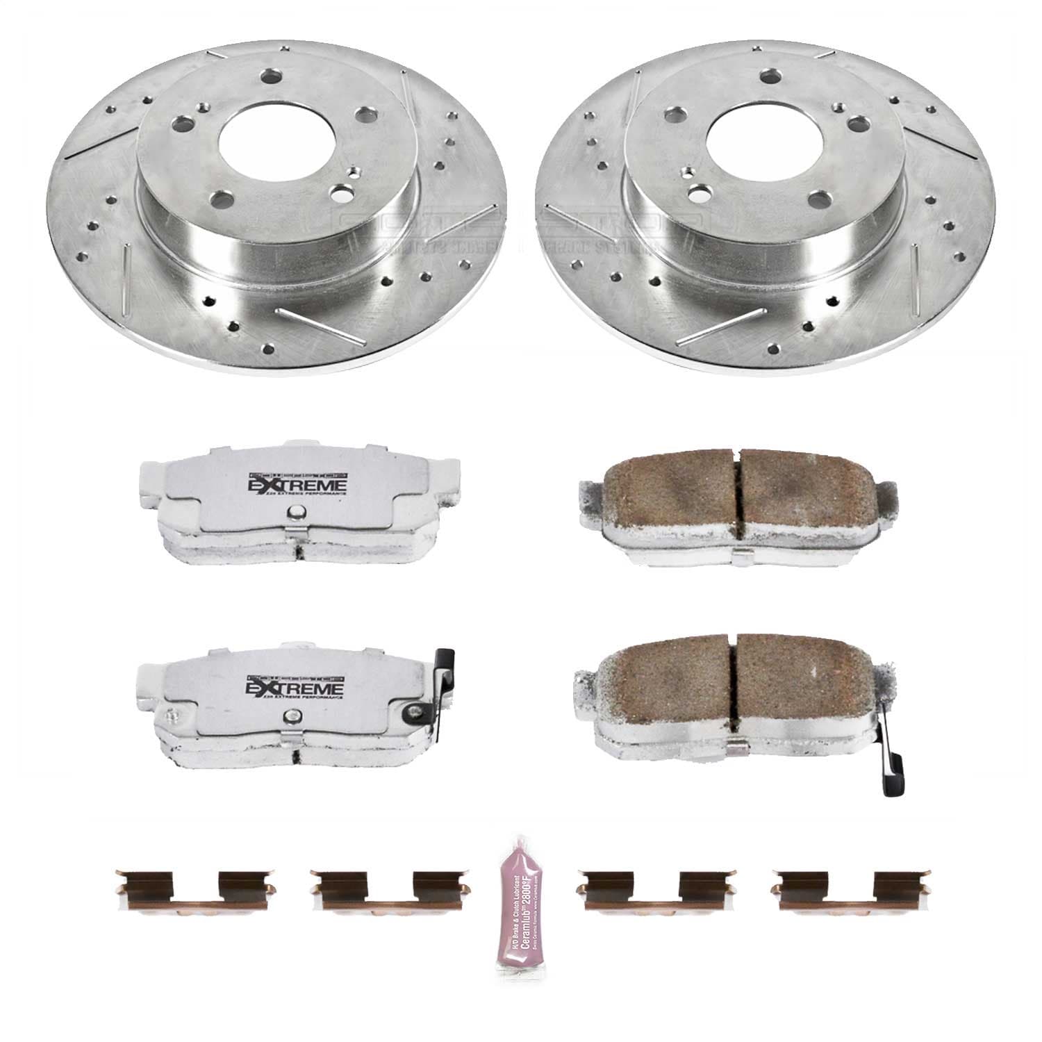 Power Stop - K1168-26 - Rear - Disc Brake Pad and Rotor Kit image 1