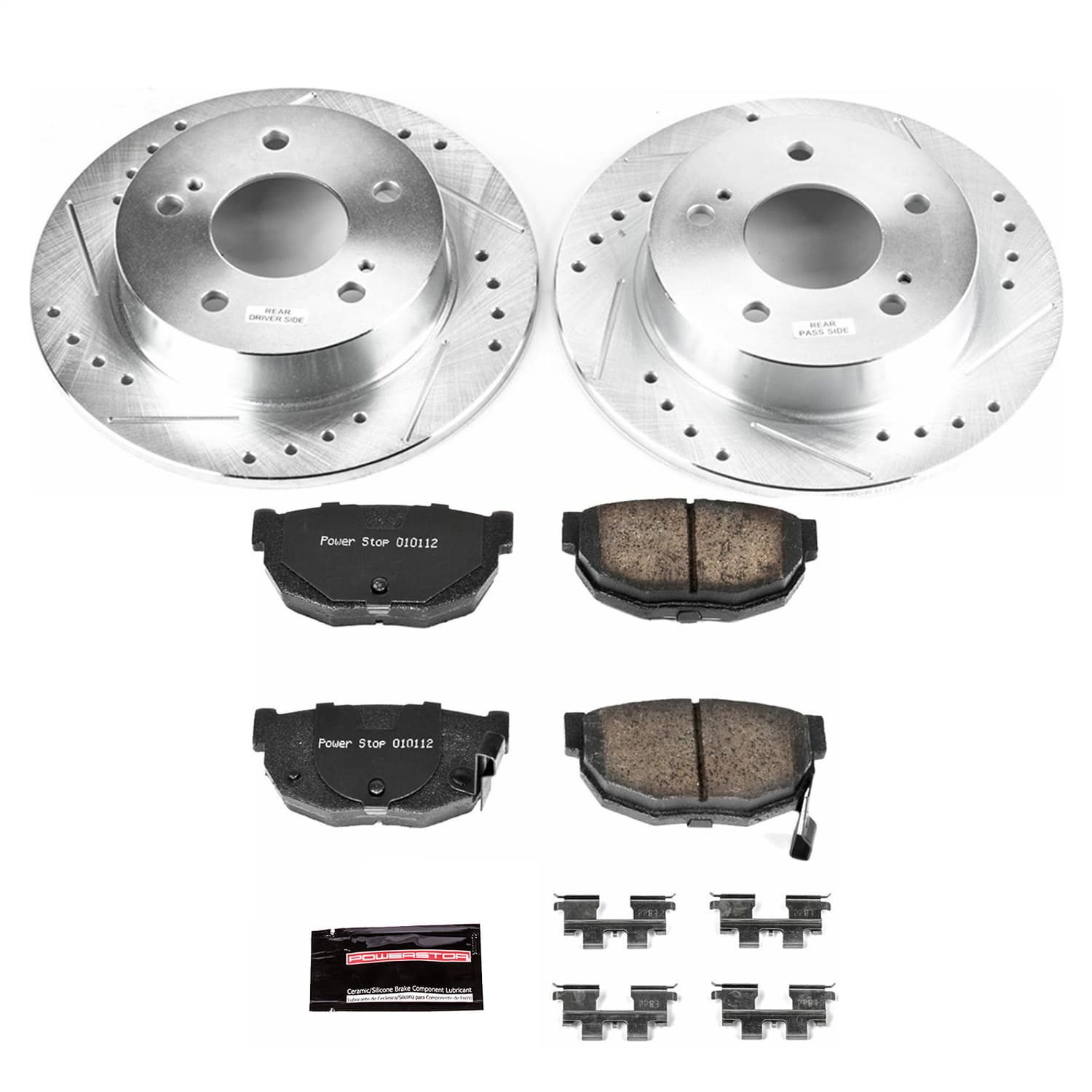 Power Stop - K1174 - Rear - Disc Brake Pad and Rotor Kit image 1