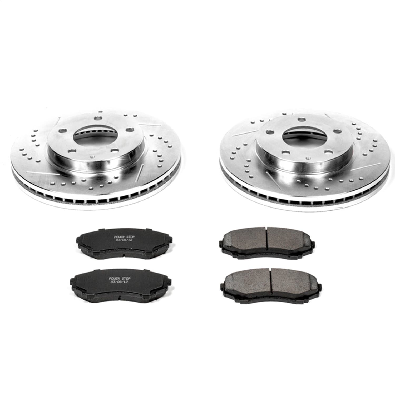 Power Stop - K1184 - Front - Disc Brake Pad and Rotor Kit image 1