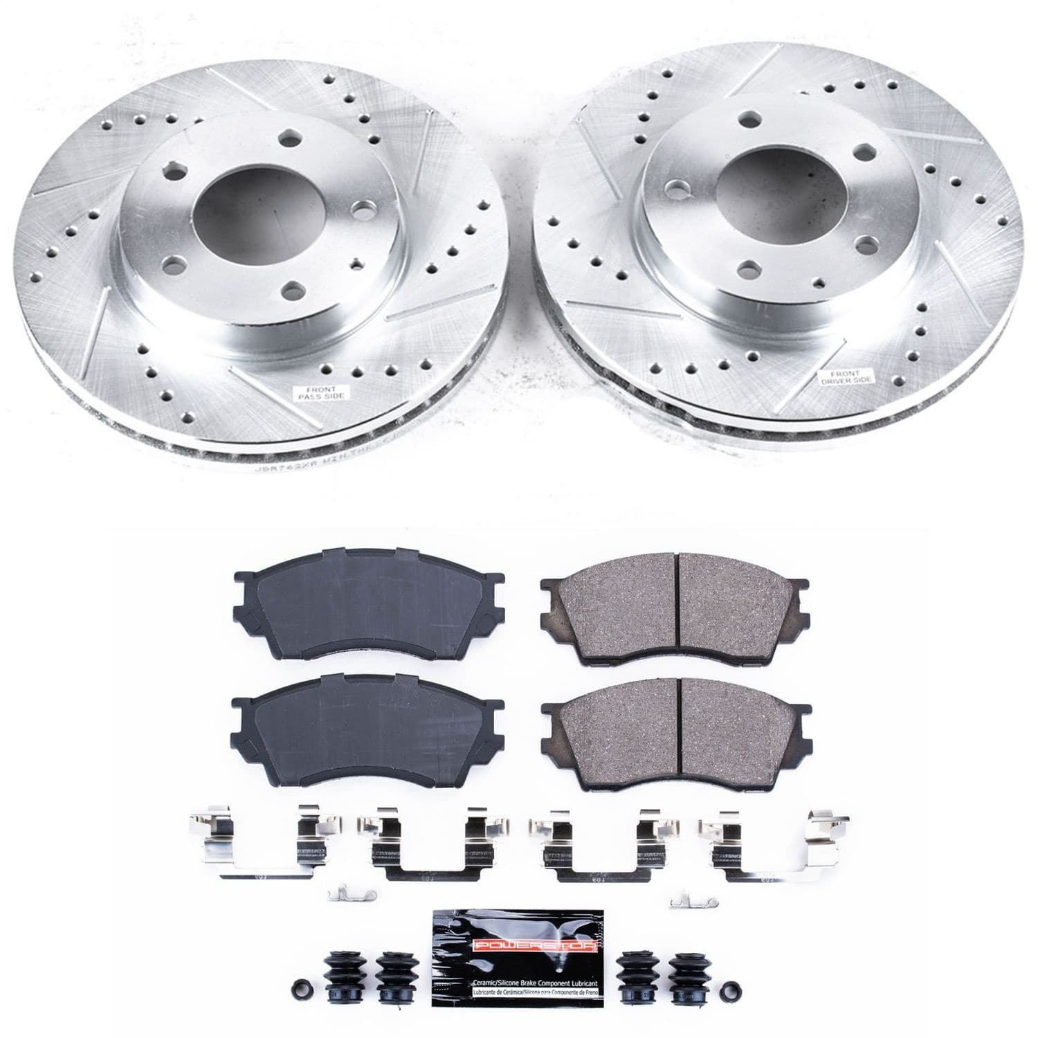 Power Stop - K1186 - Front - Disc Brake Pad and Rotor Kit image 1