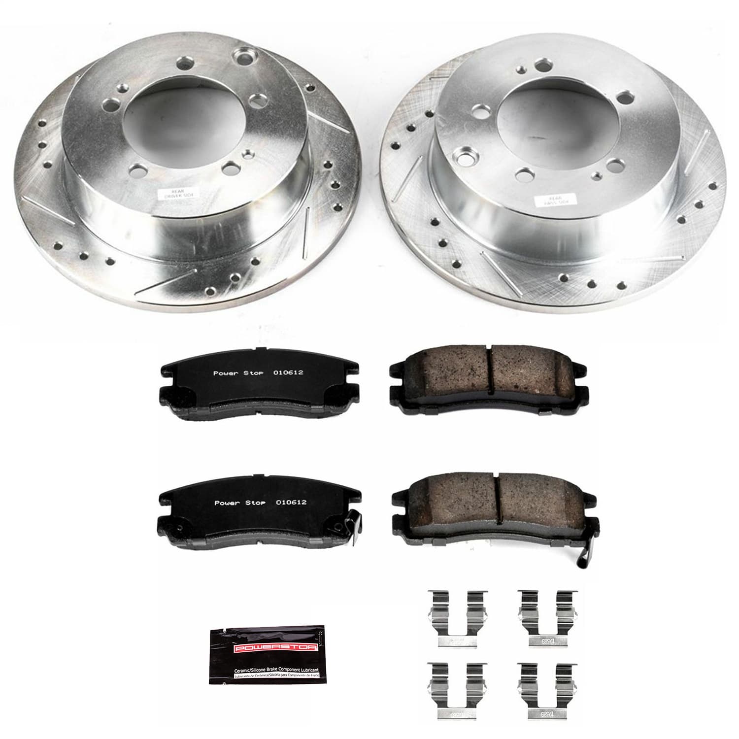 Power Stop - K1203 - Rear - Disc Brake Pad and Rotor Kit image 1