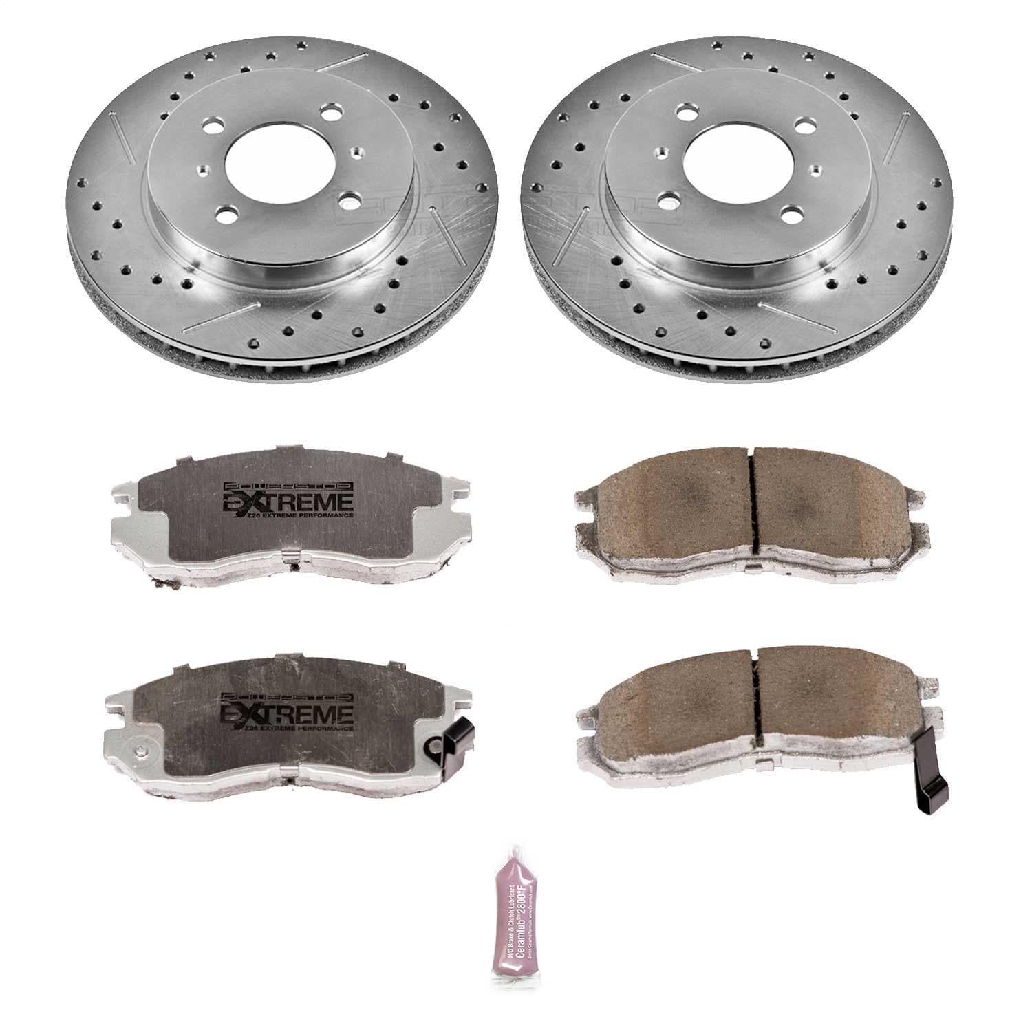 Power Stop - K1214-26 - Front - Disc Brake Pad and Rotor Kit image 1