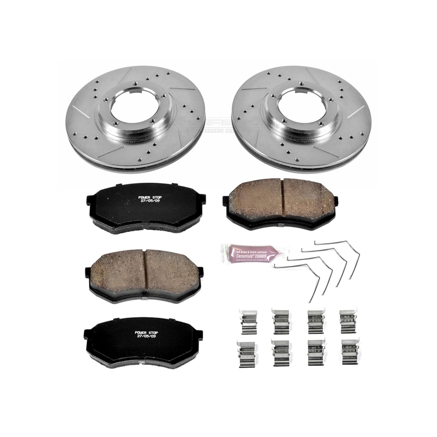 Power Stop - K1232 - Front - Disc Brake Pad and Rotor Kit image 1
