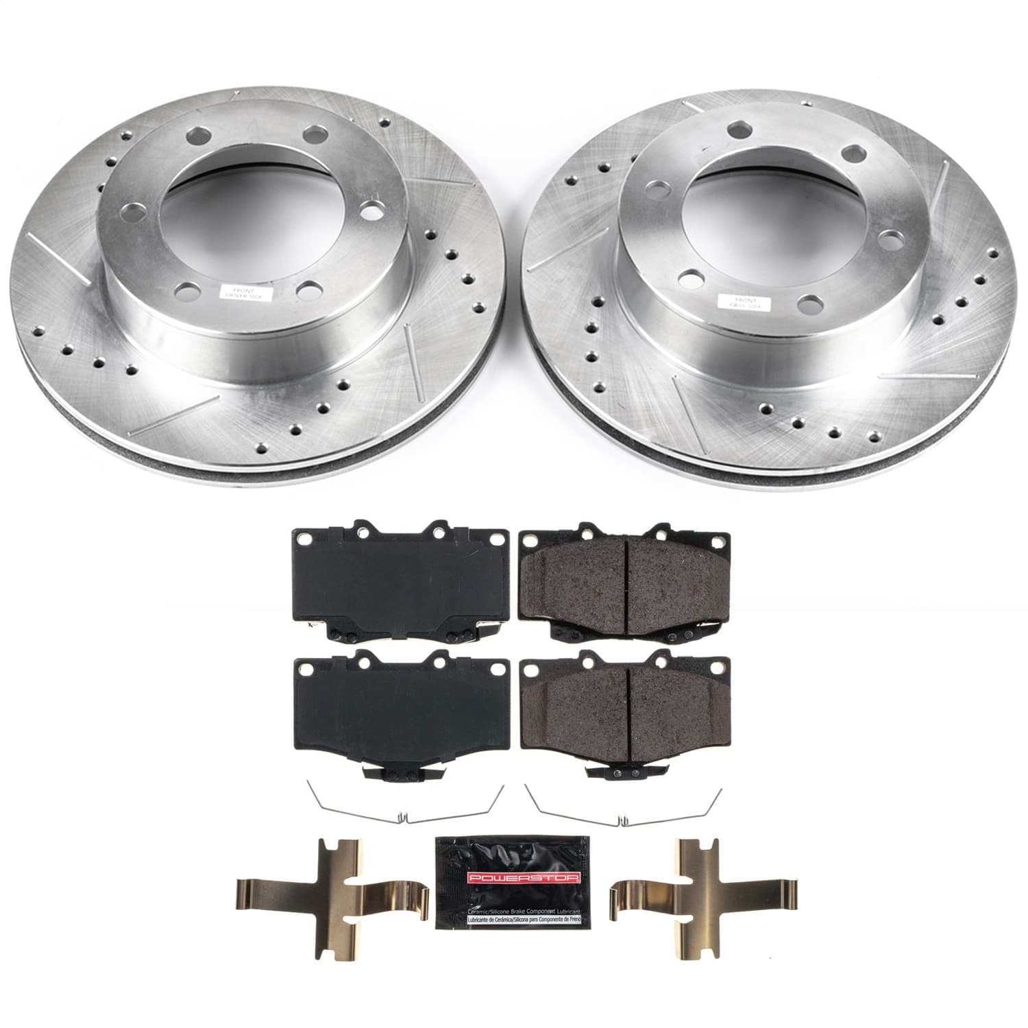 Power Stop - K1233 - Front - Disc Brake Pad and Rotor Kit image 1