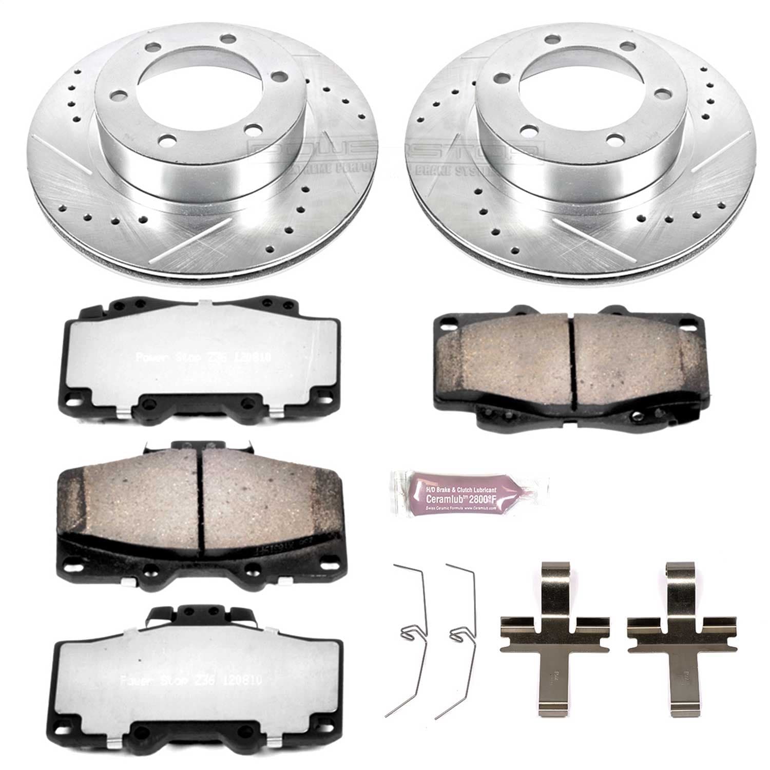 Power Stop - K1236-36 - Front - Disc Brake Pad and Rotor Kit image 1