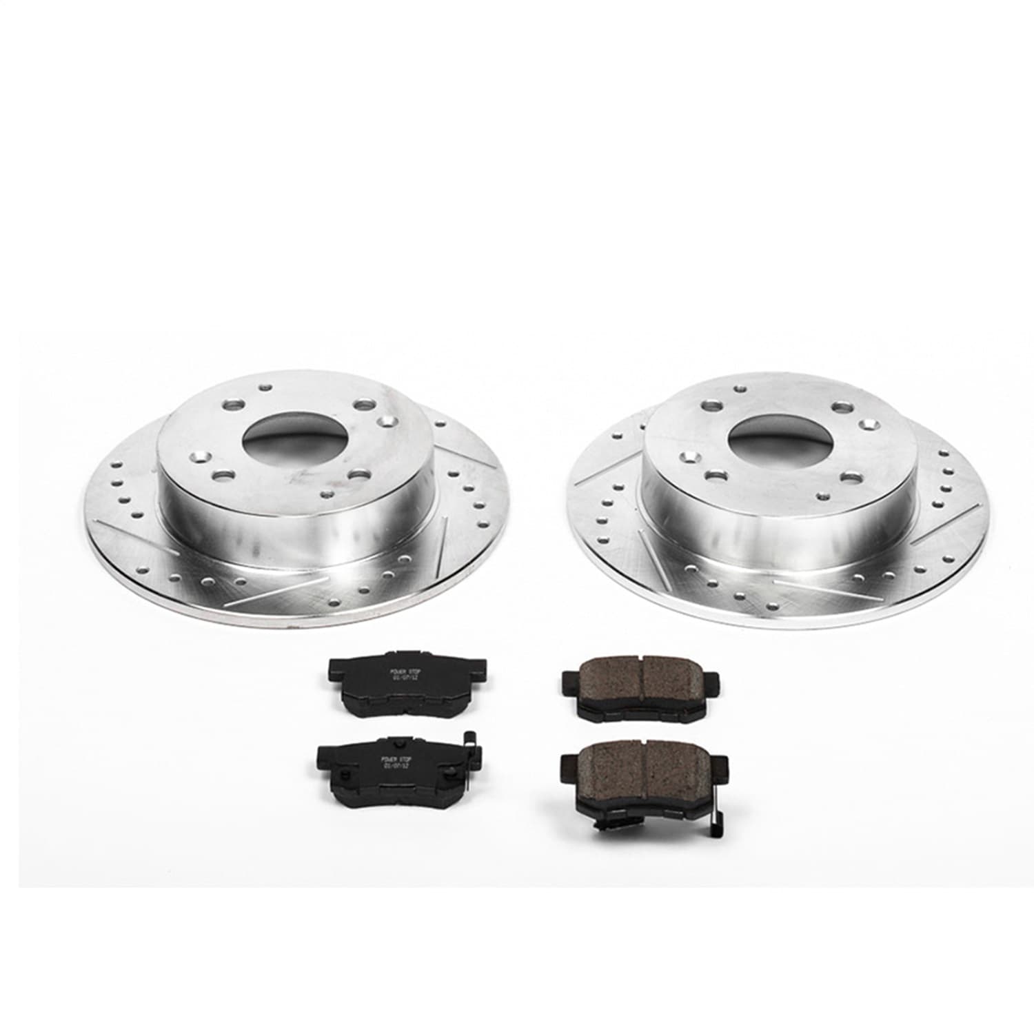 Power Stop - K1244 - Rear - Disc Brake Pad and Rotor Kit image 1