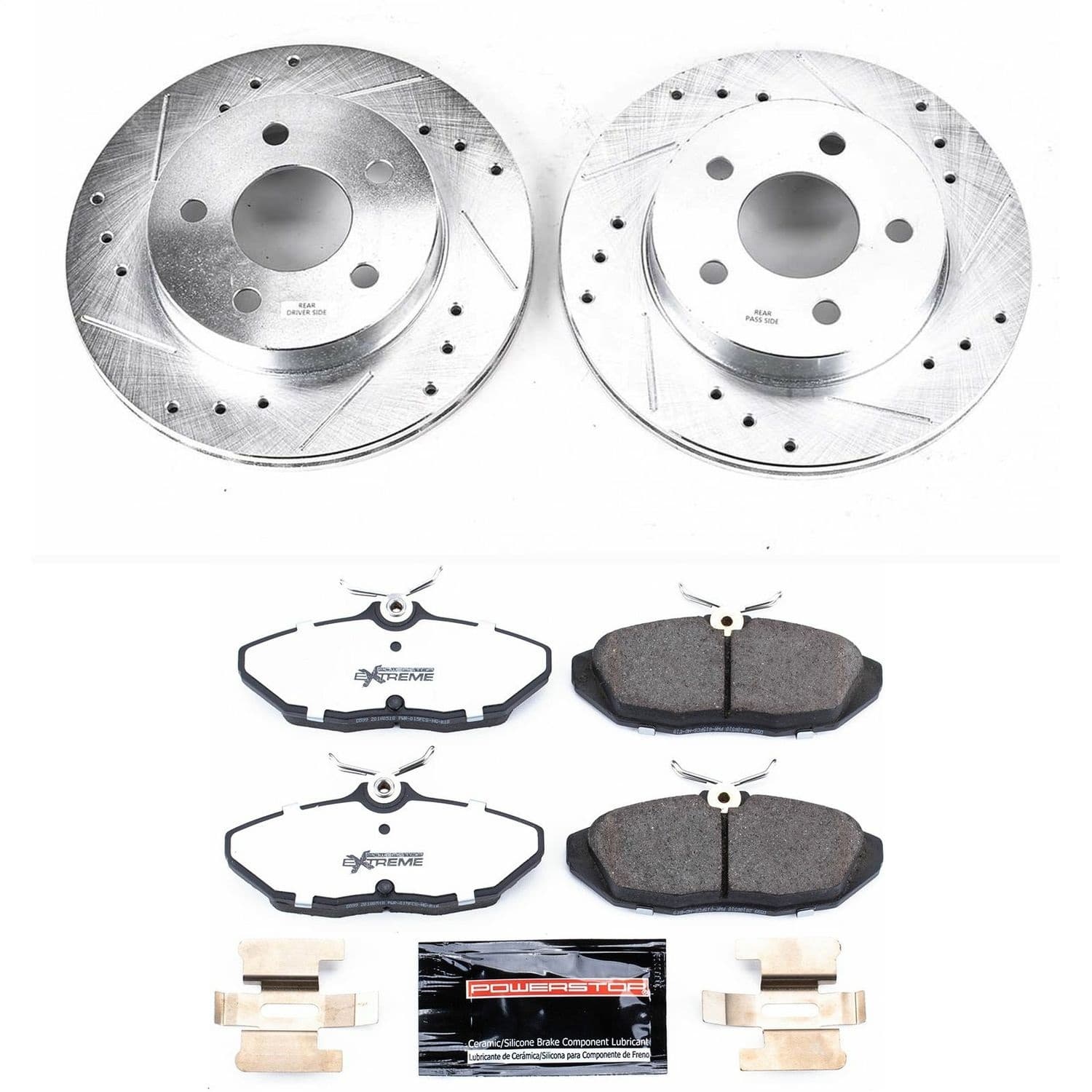Power Stop - K1297-26 - Rear - Disc Brake Pad and Rotor Kit image 1