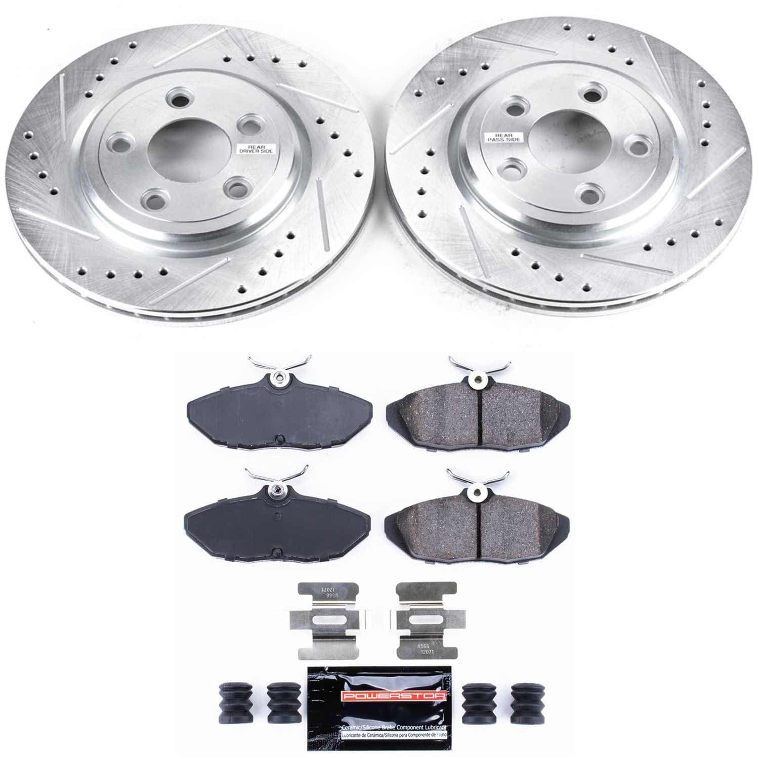 Power Stop - K1360 - Rear - Disc Brake Pad and Rotor Kit image 1