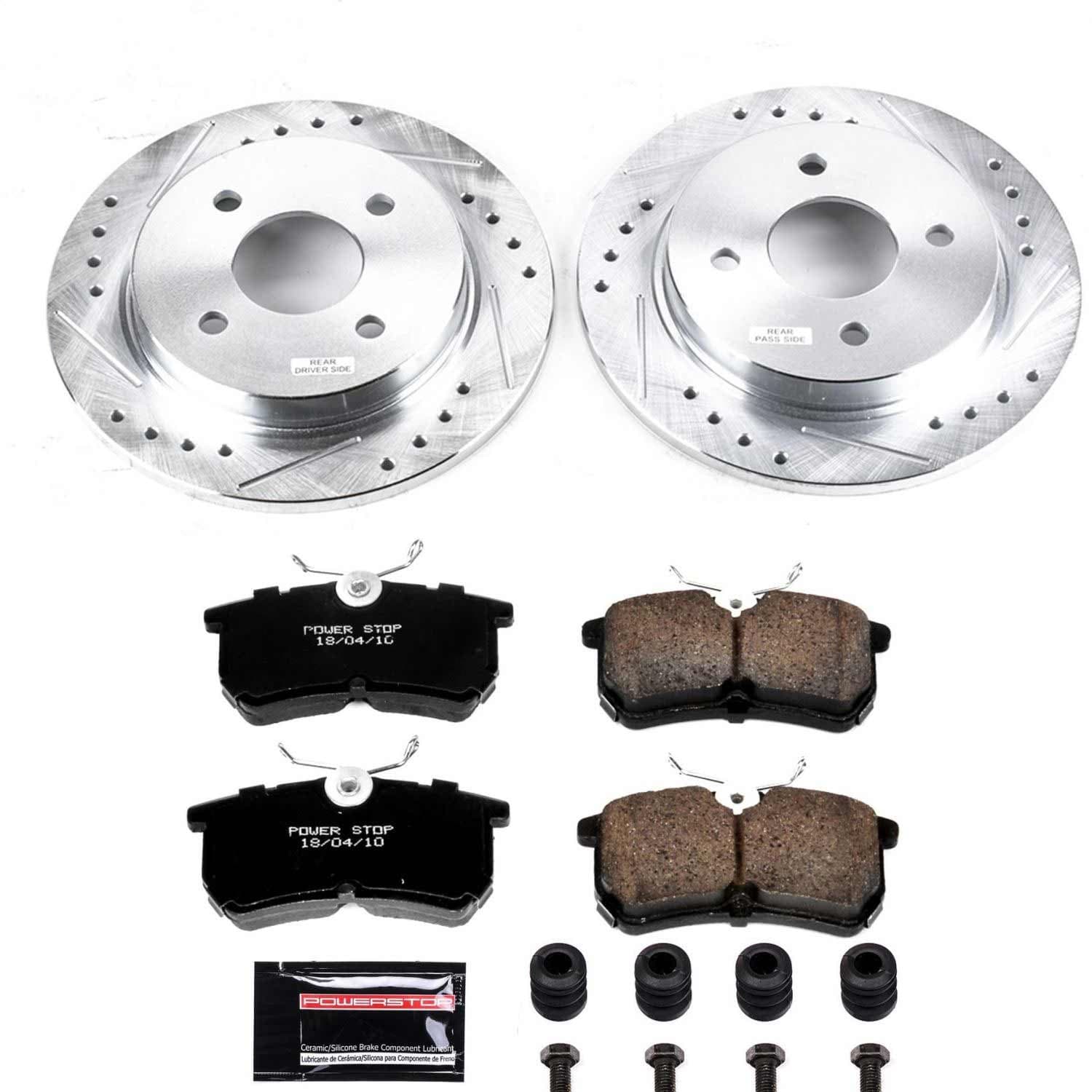 Power Stop - K1363 - Rear - Disc Brake Pad and Rotor Kit image 1