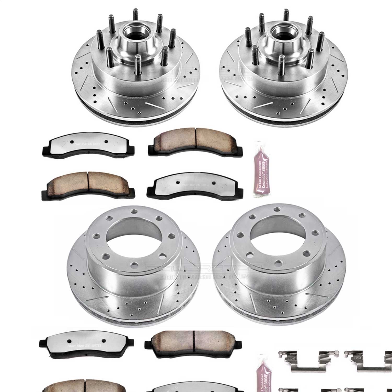 Power Stop - K1393-36 - Front and Rear - Disc Brake Pad and Rotor Kit image 1