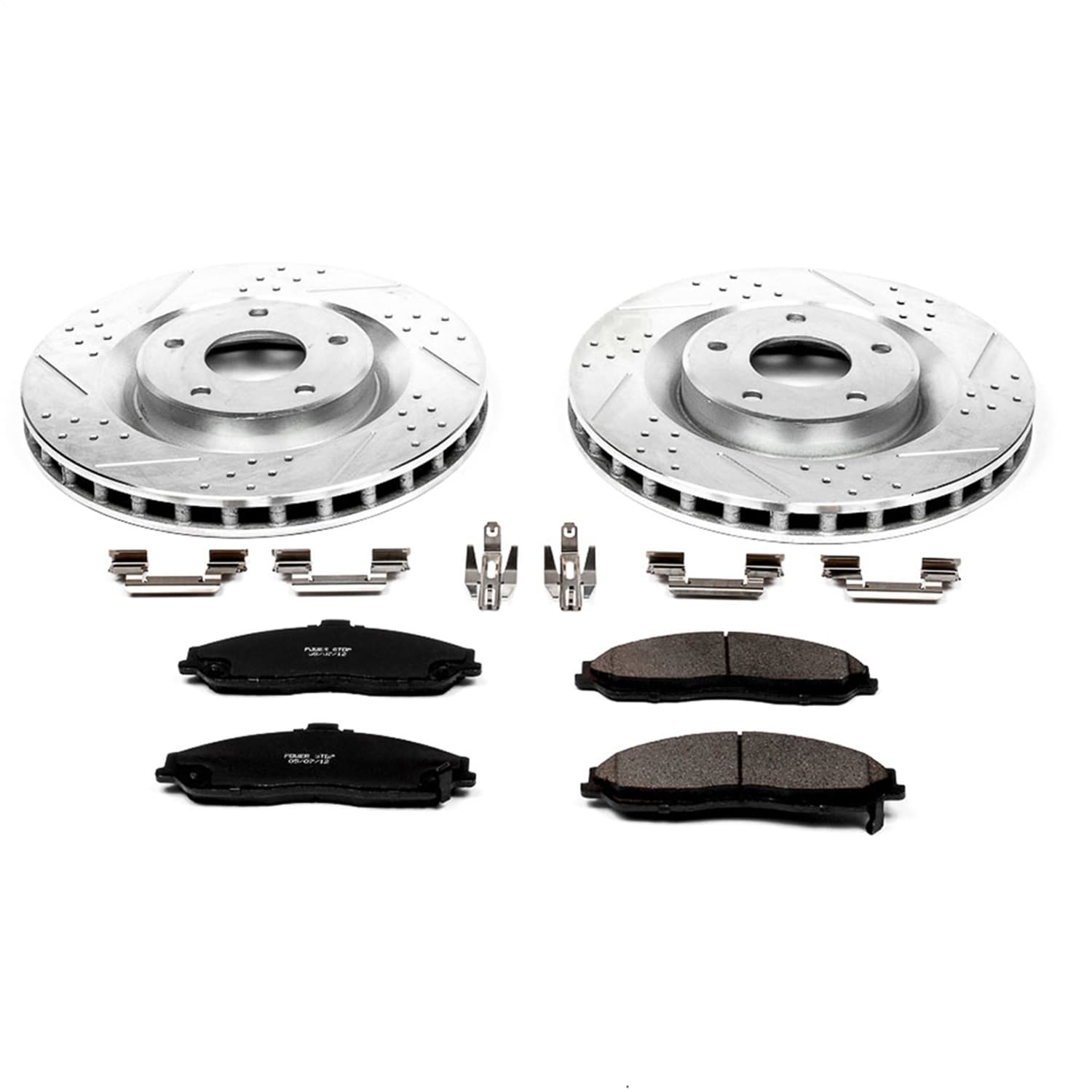 Power Stop - K1417 - Front - Disc Brake Pad and Rotor Kit image 1