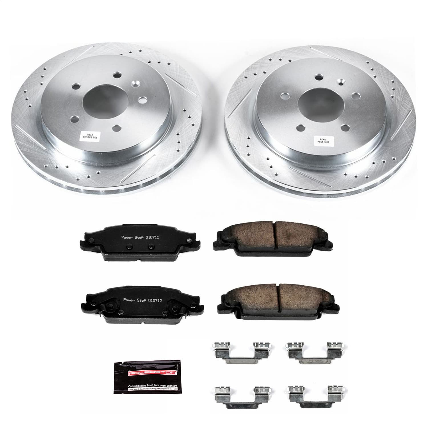 Power Stop - K1425 - Rear - Disc Brake Pad and Rotor Kit image 1