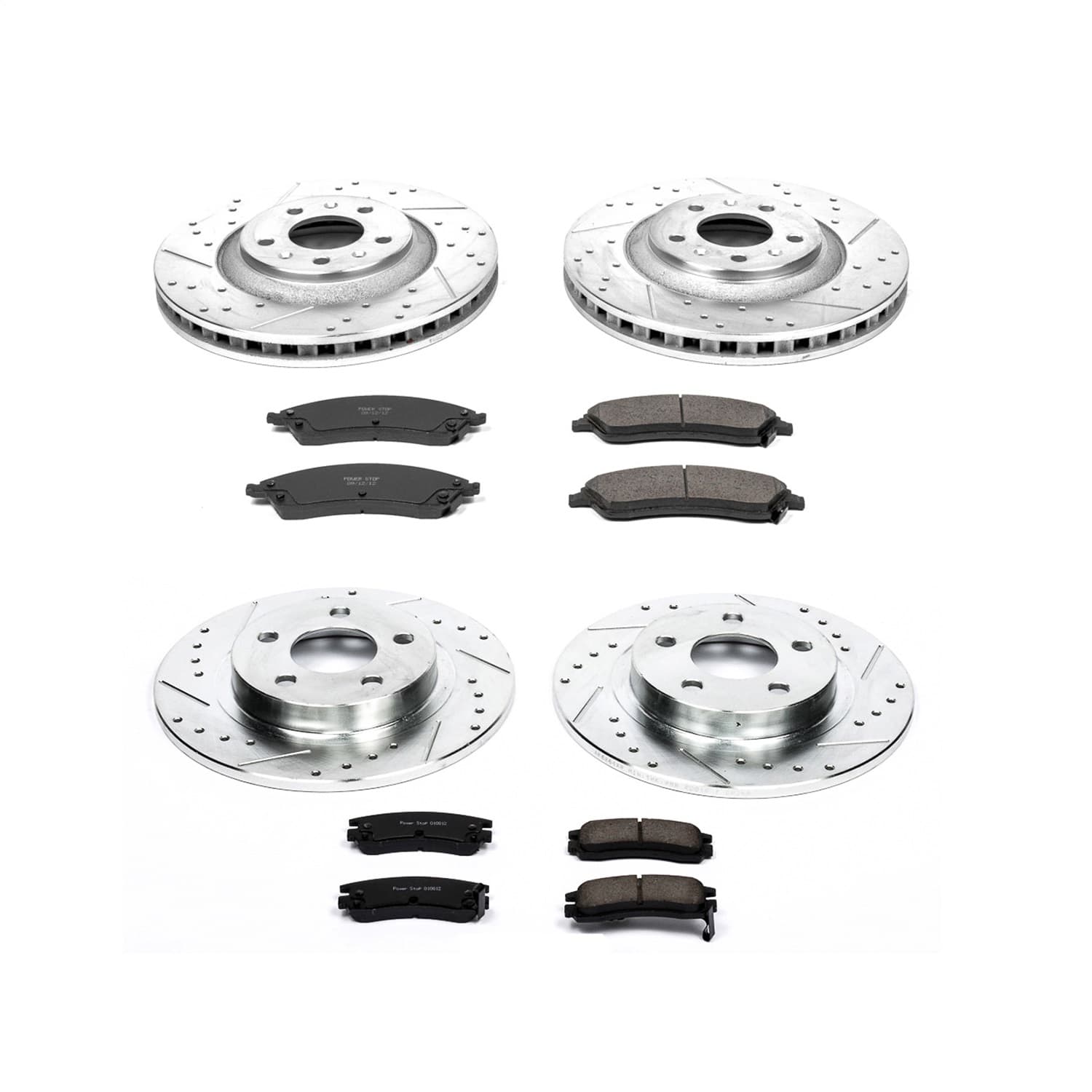 Power Stop - K1431 - Front and Rear - Disc Brake Pad and Rotor Kit image 1